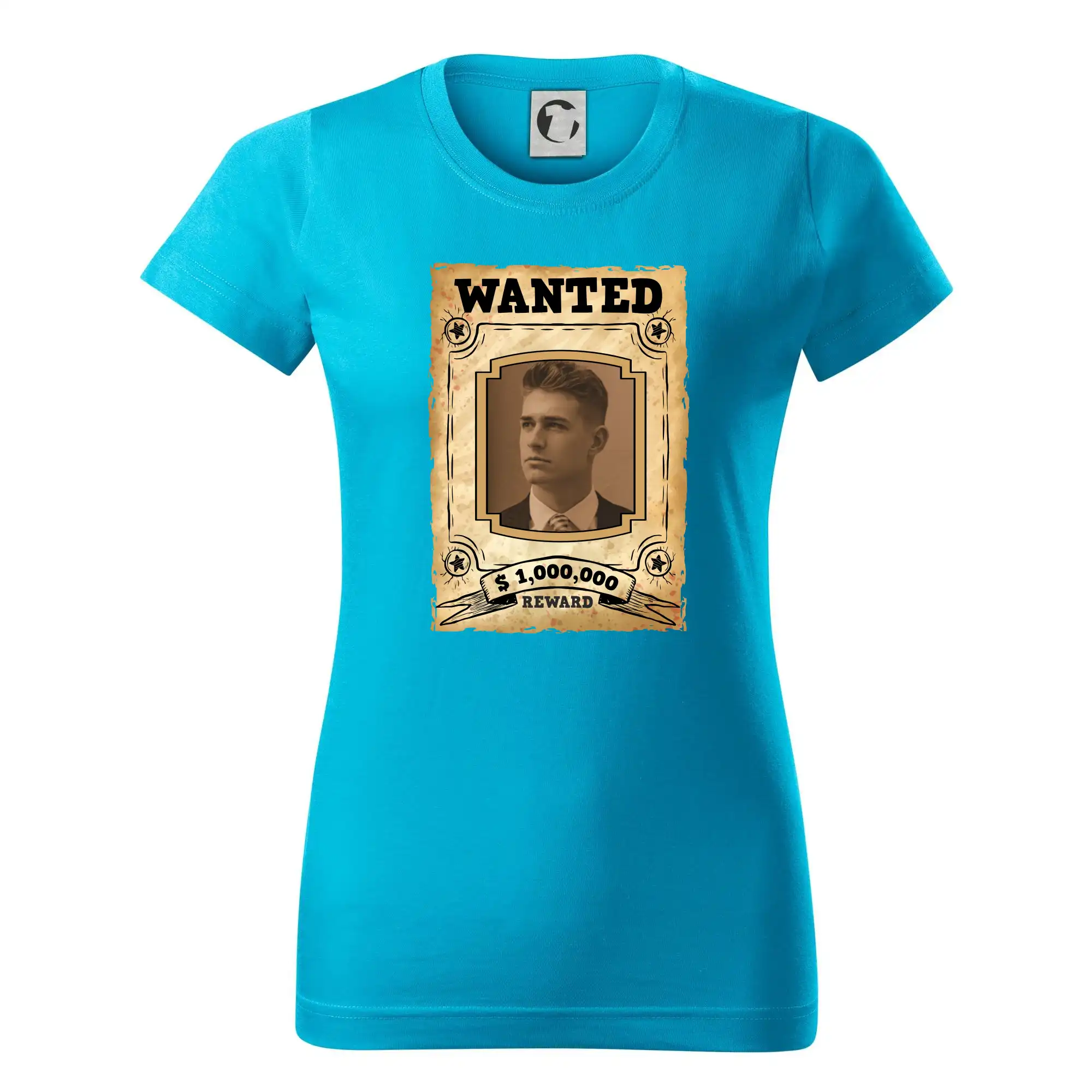 Geek Tričká - Wanted Fotka - Dámske tričko basic - ľahko voľnejšie a dlhšie