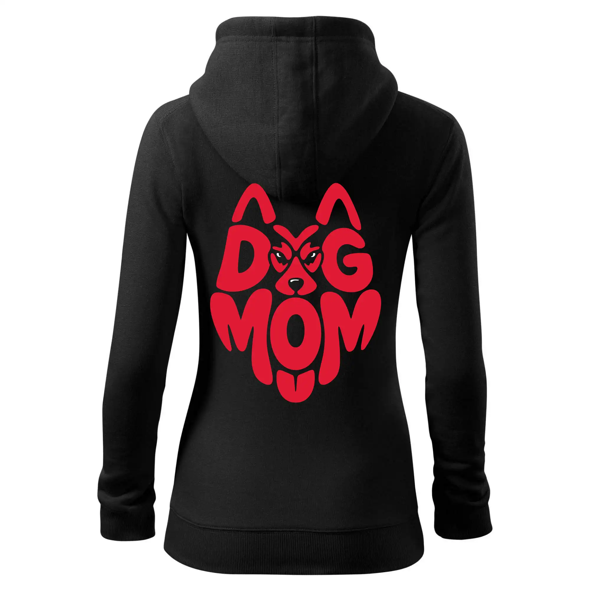 Dog mom nápis v hlavě