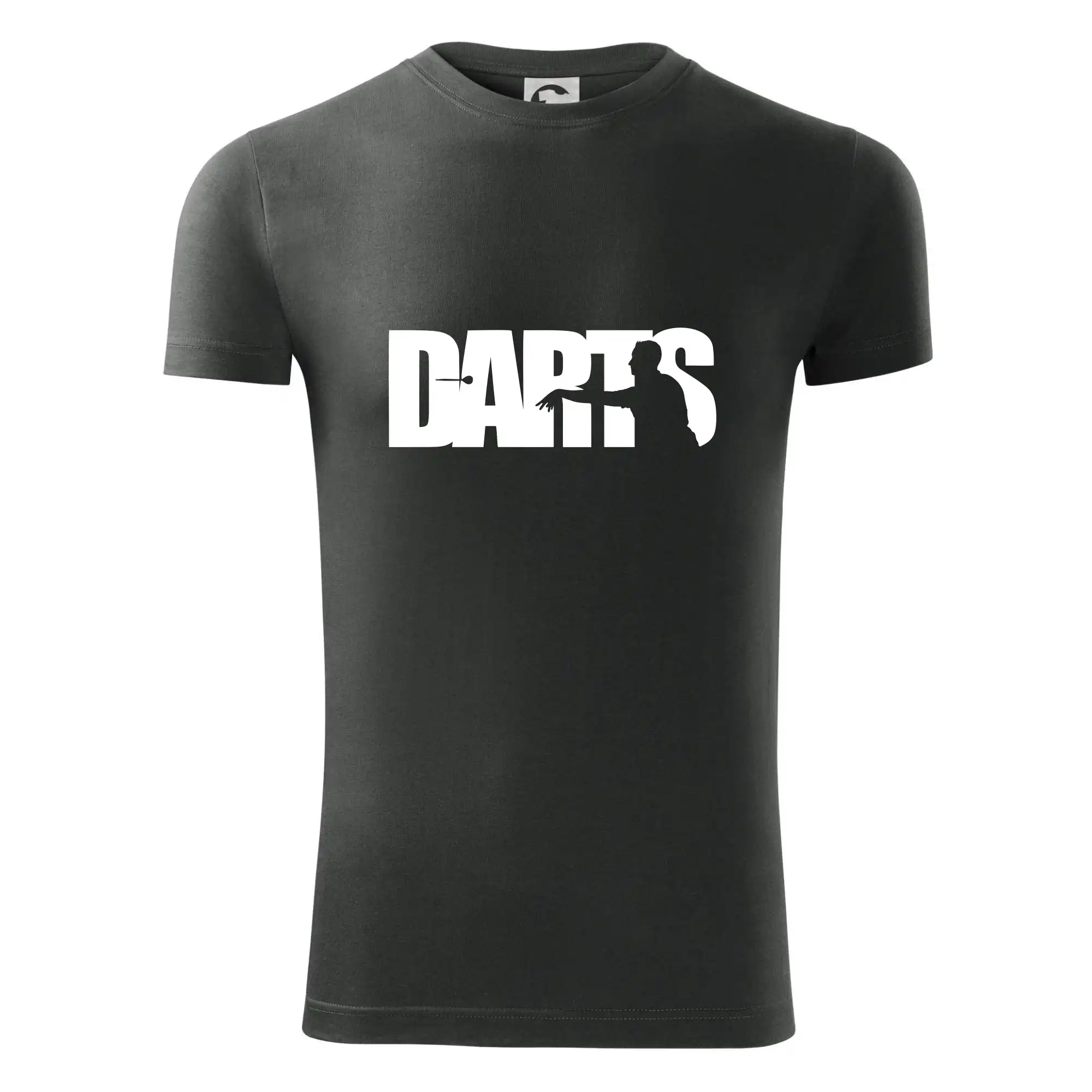 Darts - nápis se šipkařem