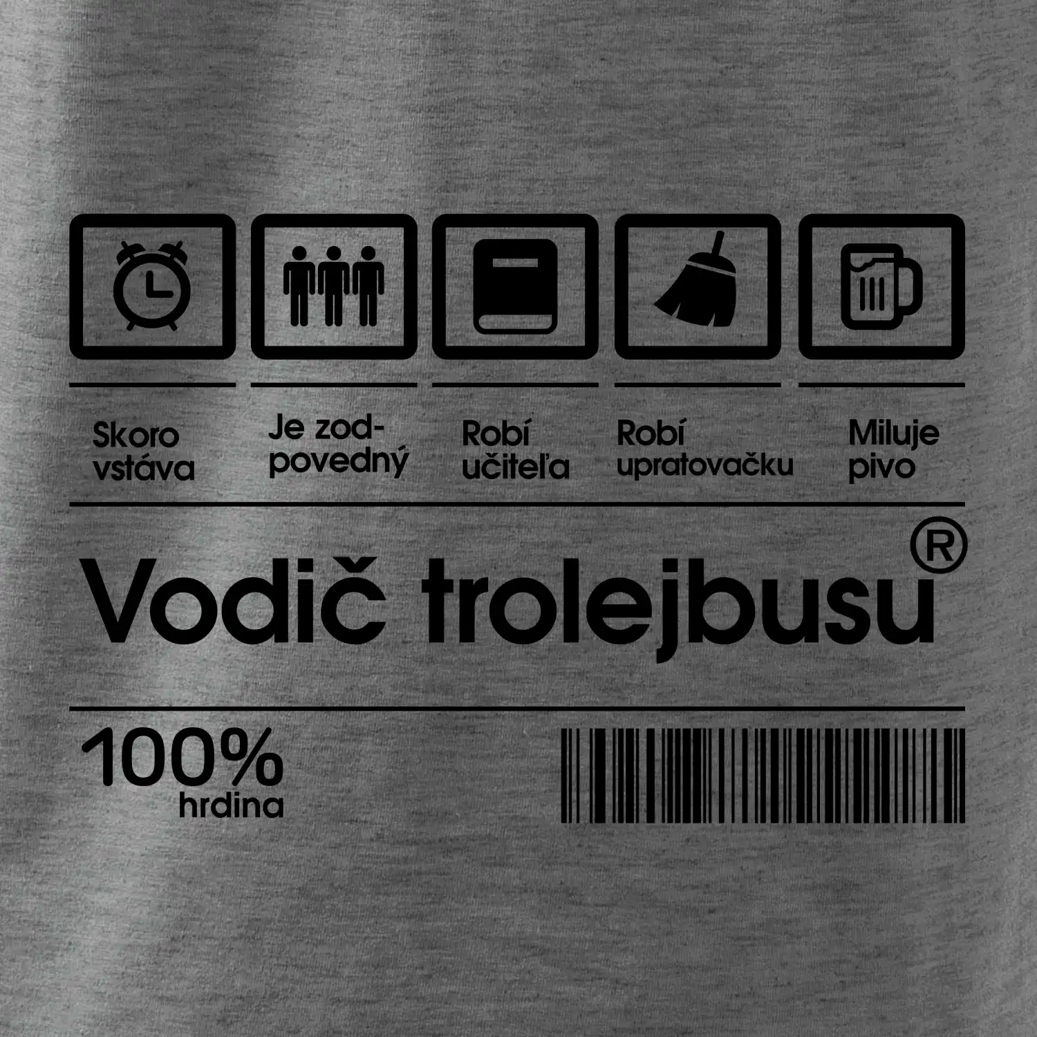 Čiarový kód - Vodič trolejbusu