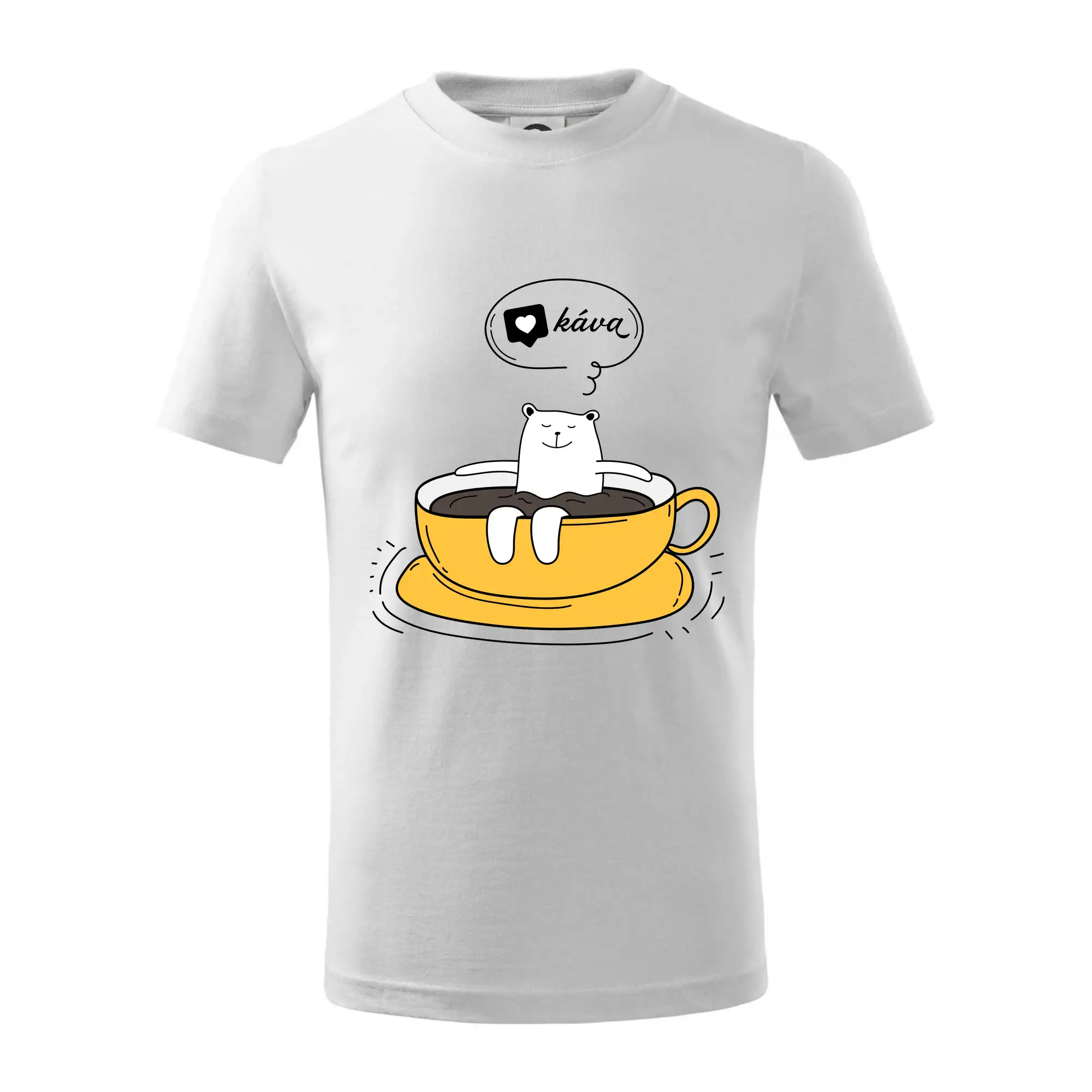 Motívy pre baristu a milovníkov kávy - Milujem kávu - Tričko detské bavlnené