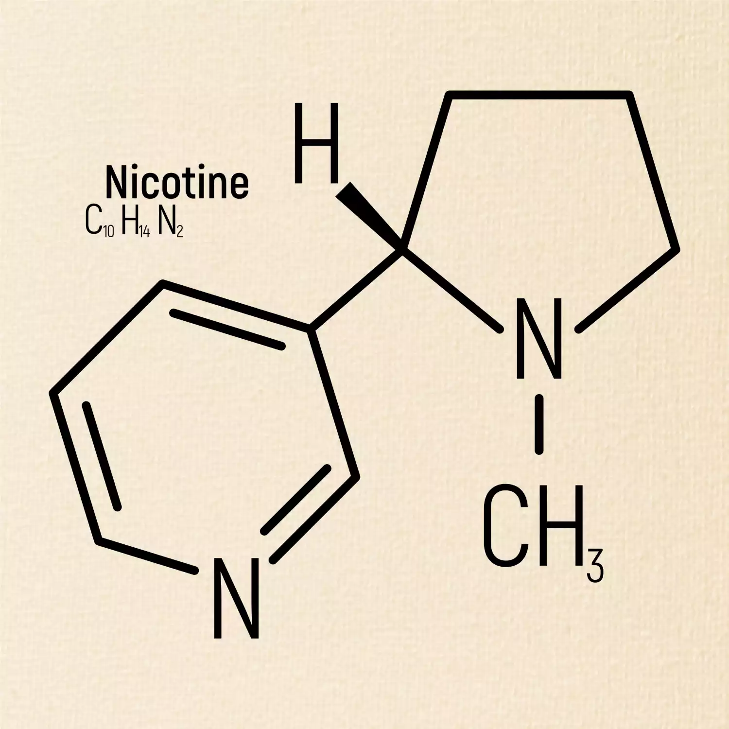 Molekulární struktura Nikotin