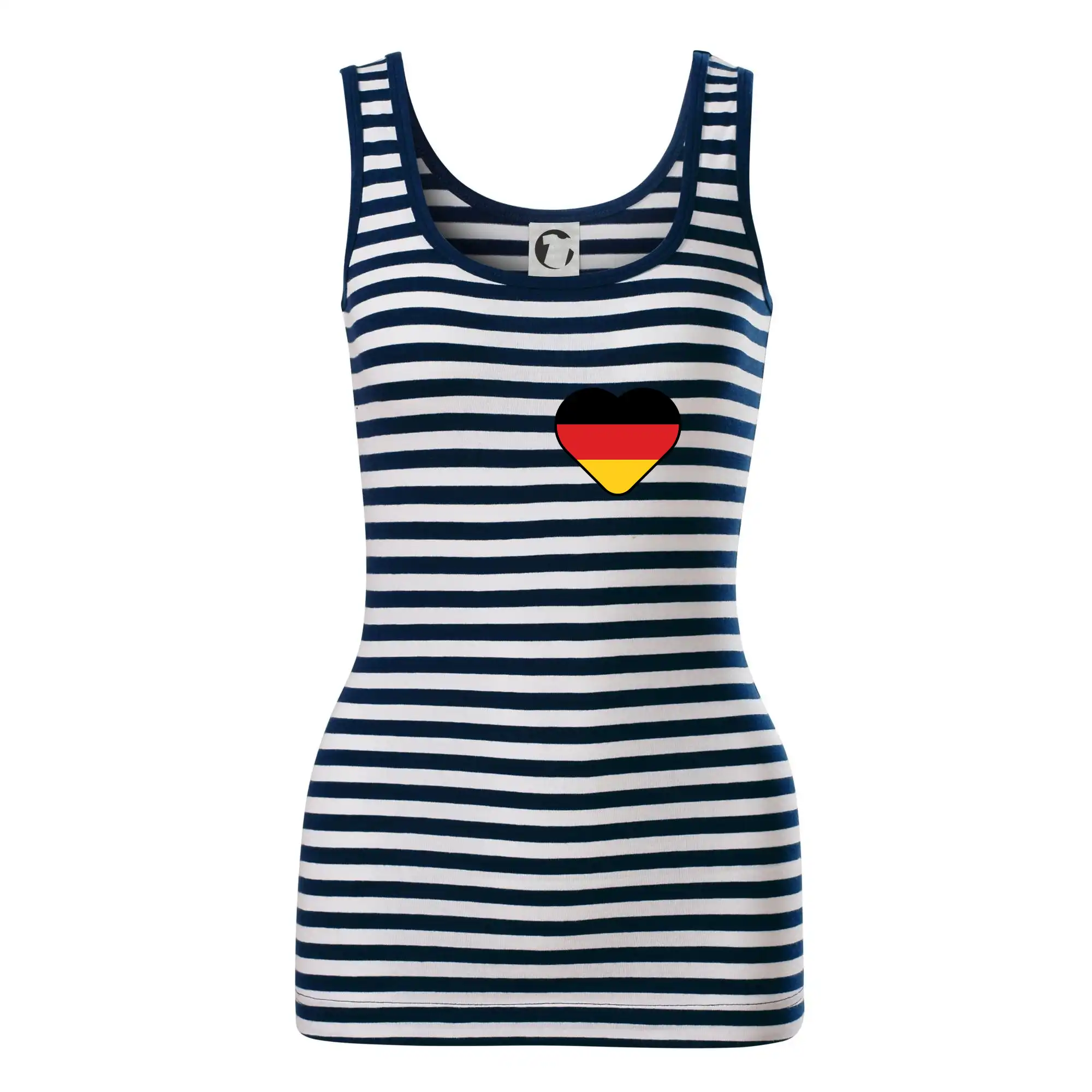 Tričká Nemecko - Germany love prso - Nemecká vlajka - Sailor tielko na vodu