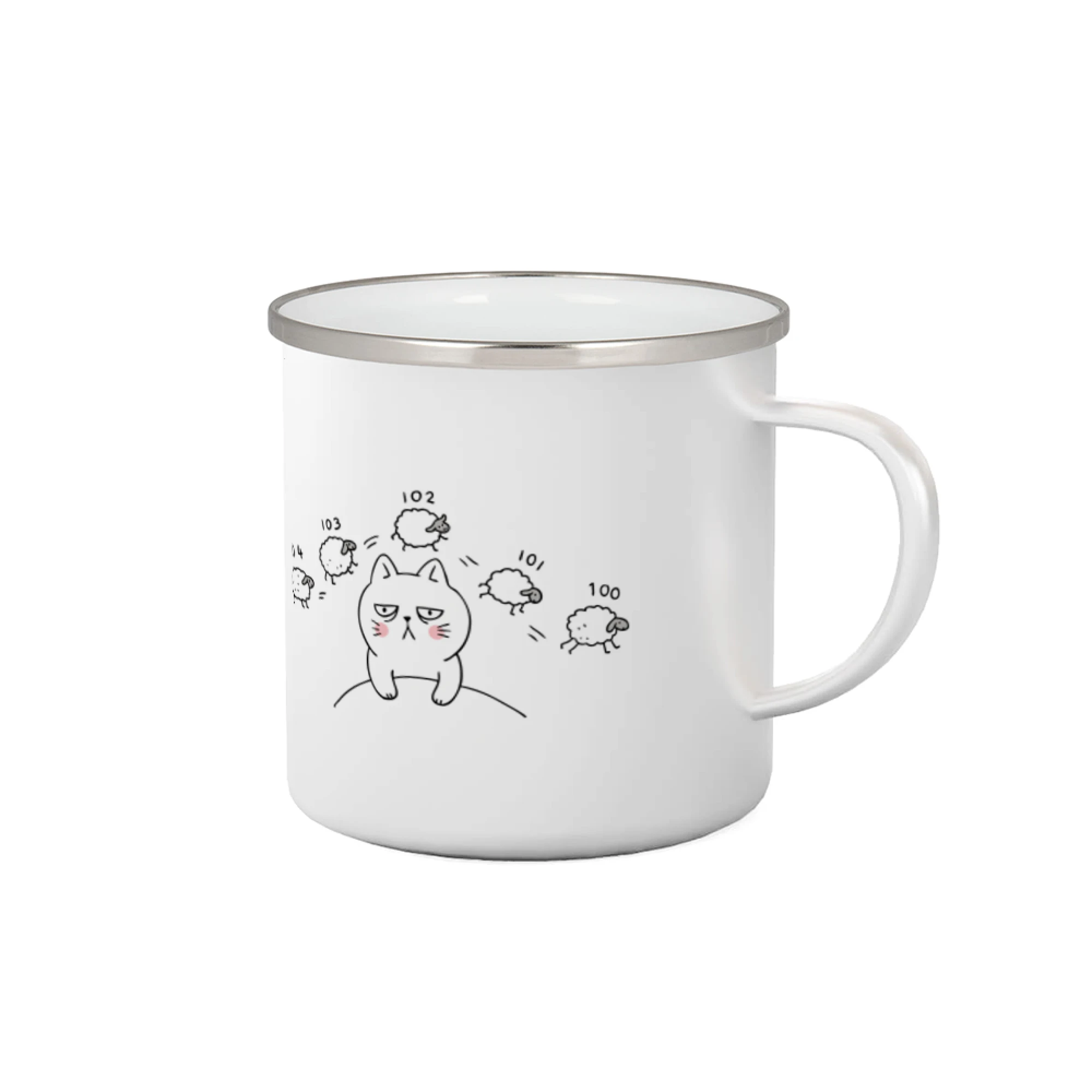 Vtipná tričká s mačkou - Unavená mačka nemôže spať - Plecháčik