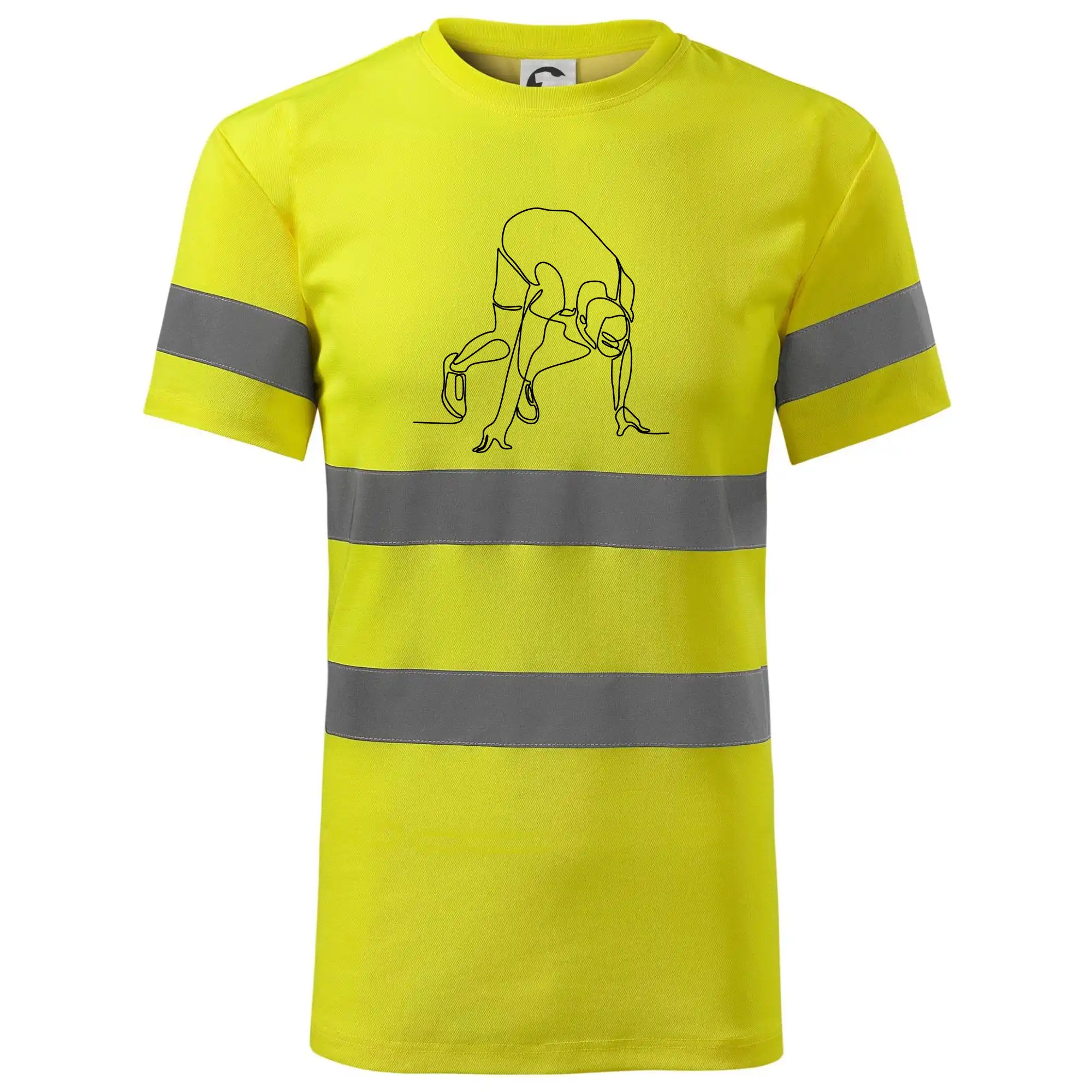 Běžec na startu jedním tahem