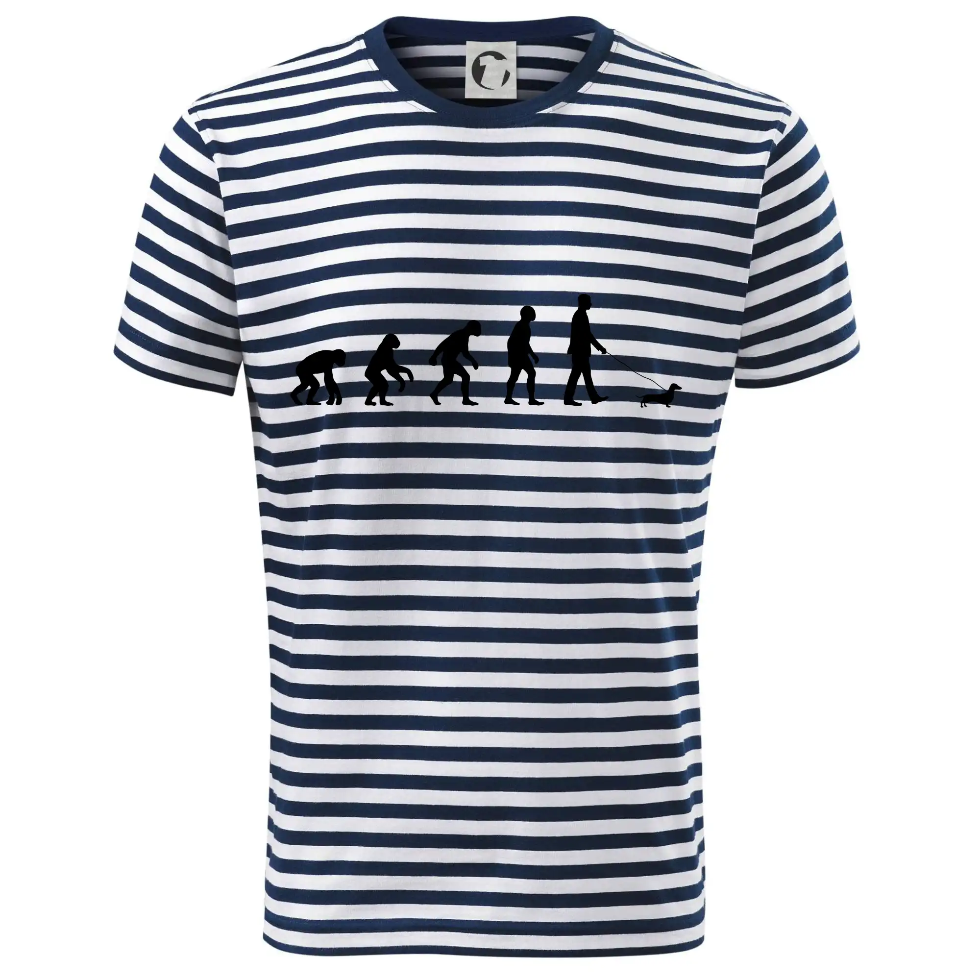 Tričká s motívom jazvečíka - Jazvečík Evolúcia muž / žena - Dětské triko na vodu