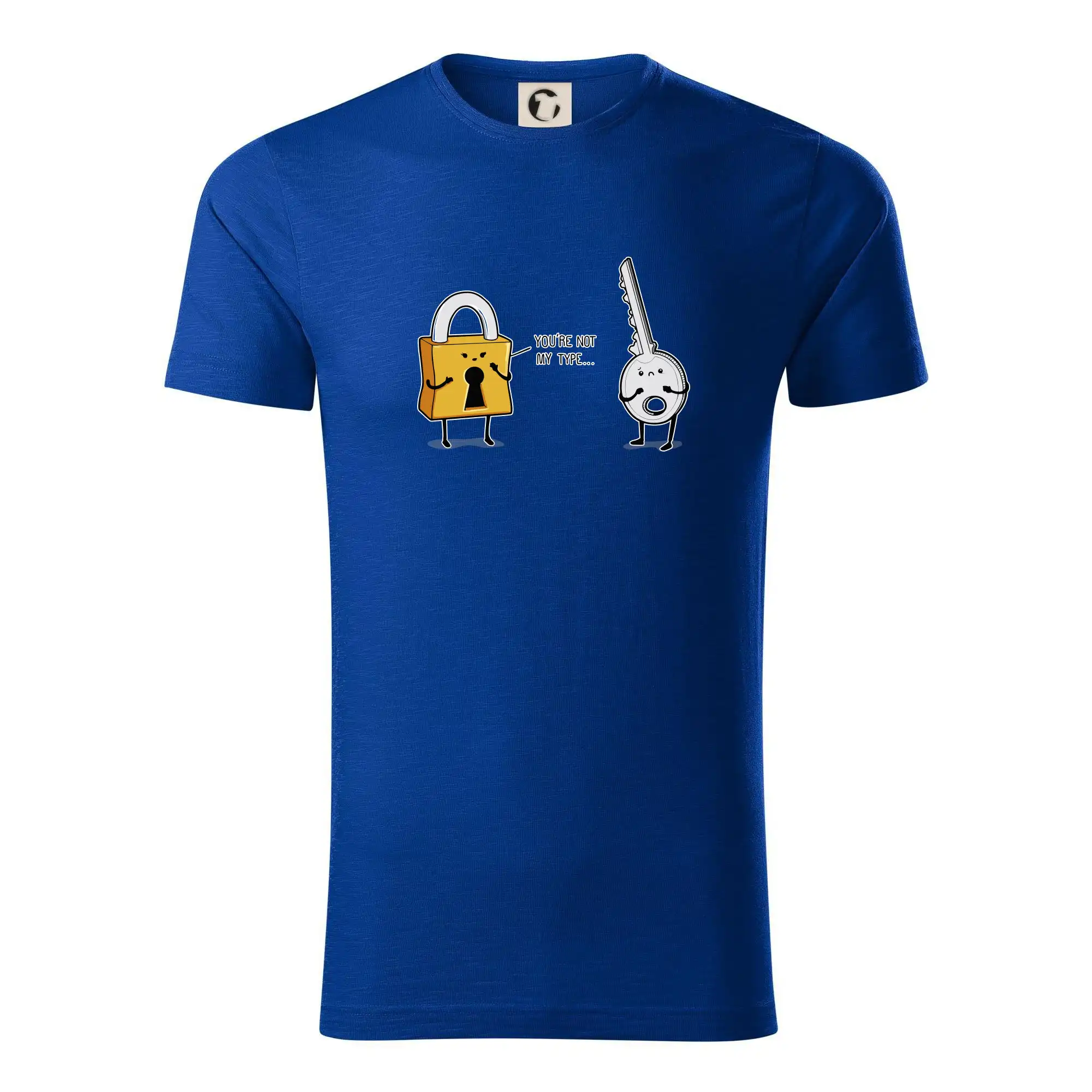 Grafické tričká - Zámok a kľúč - Tričko z organickej bavlny