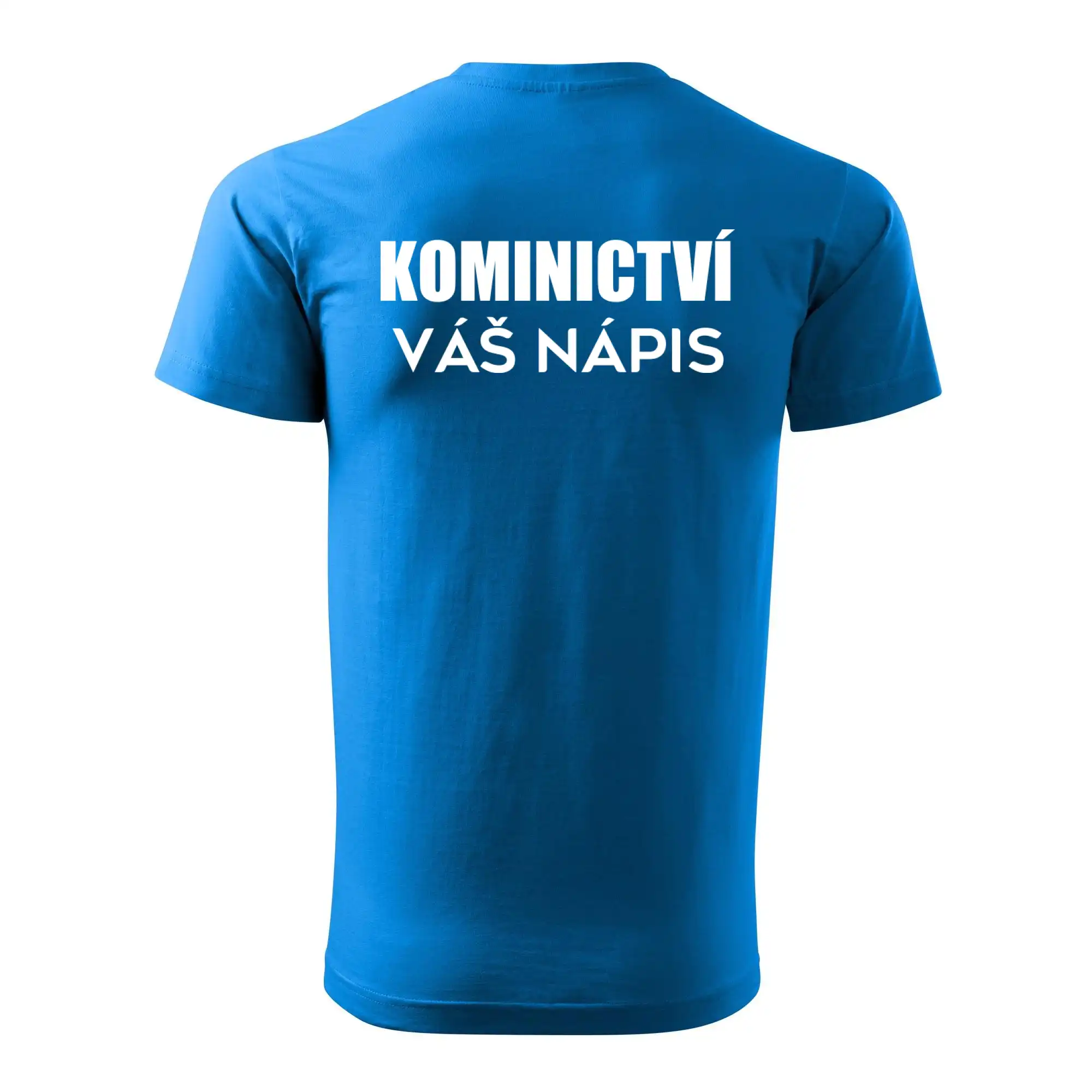 Kominík logo + nápis na zádech