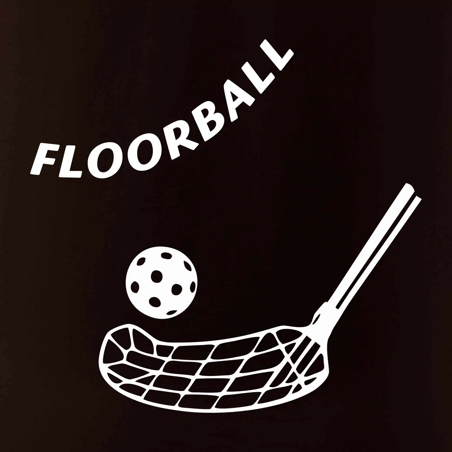 Floorball nápis šikmo