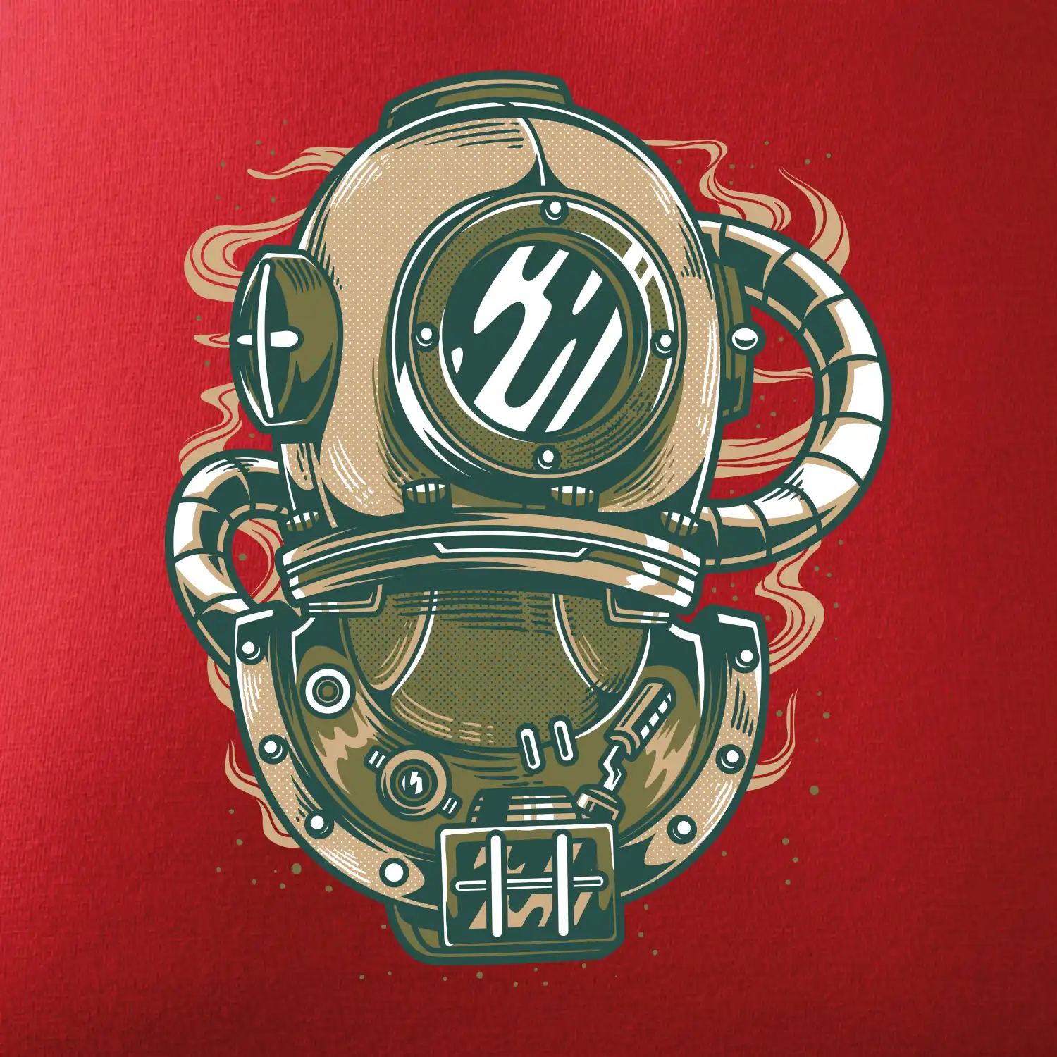 Starý potapěčský skafandr