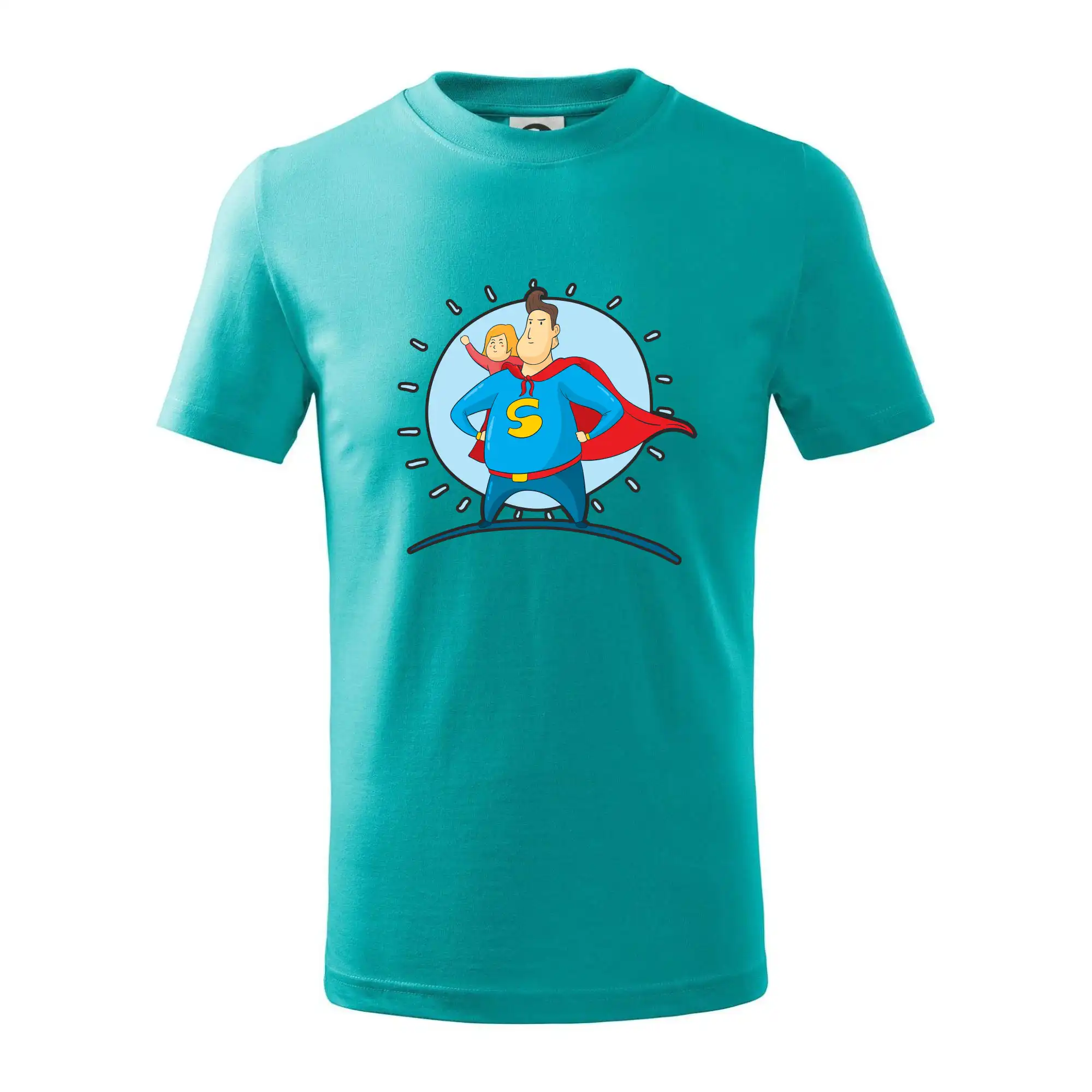 Najlepší darček pre otecka ku dňu otcov - Ocko superman - dievča - Tričko detské bavlnené