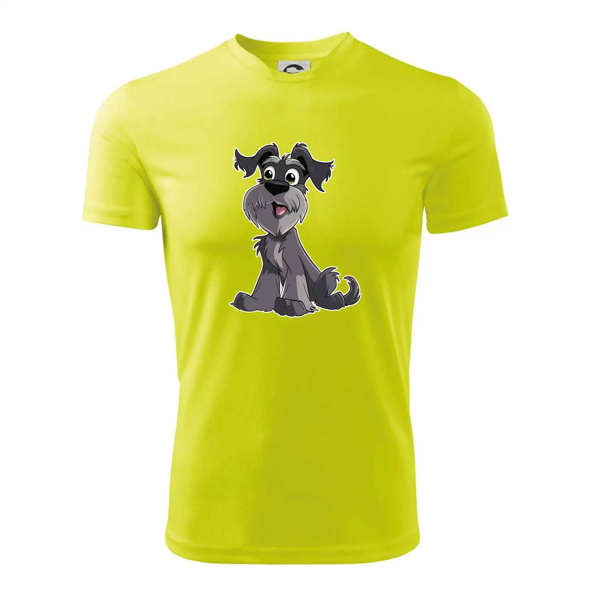 Knírač kreslený sedící