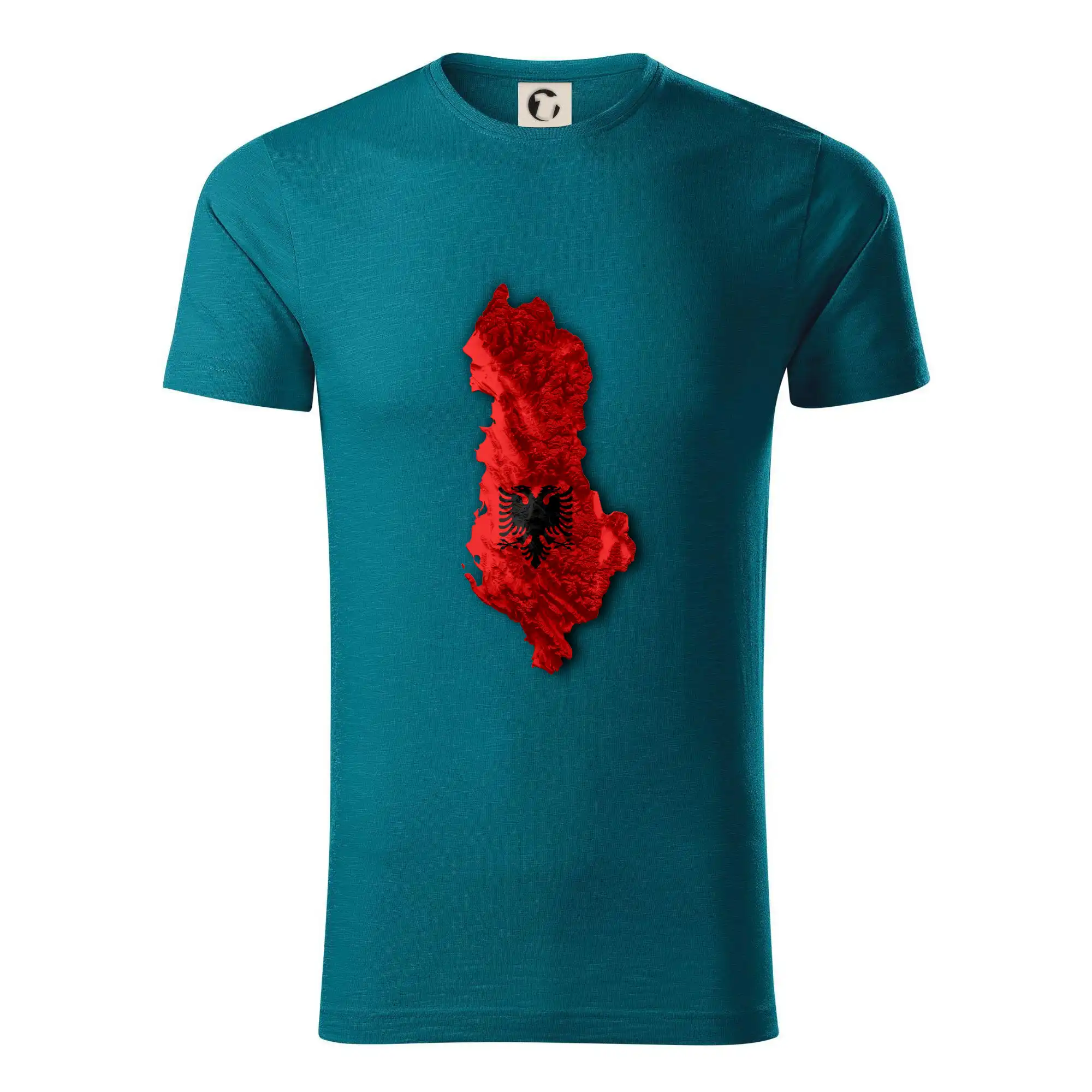 Mapa Albánie reliéf hor