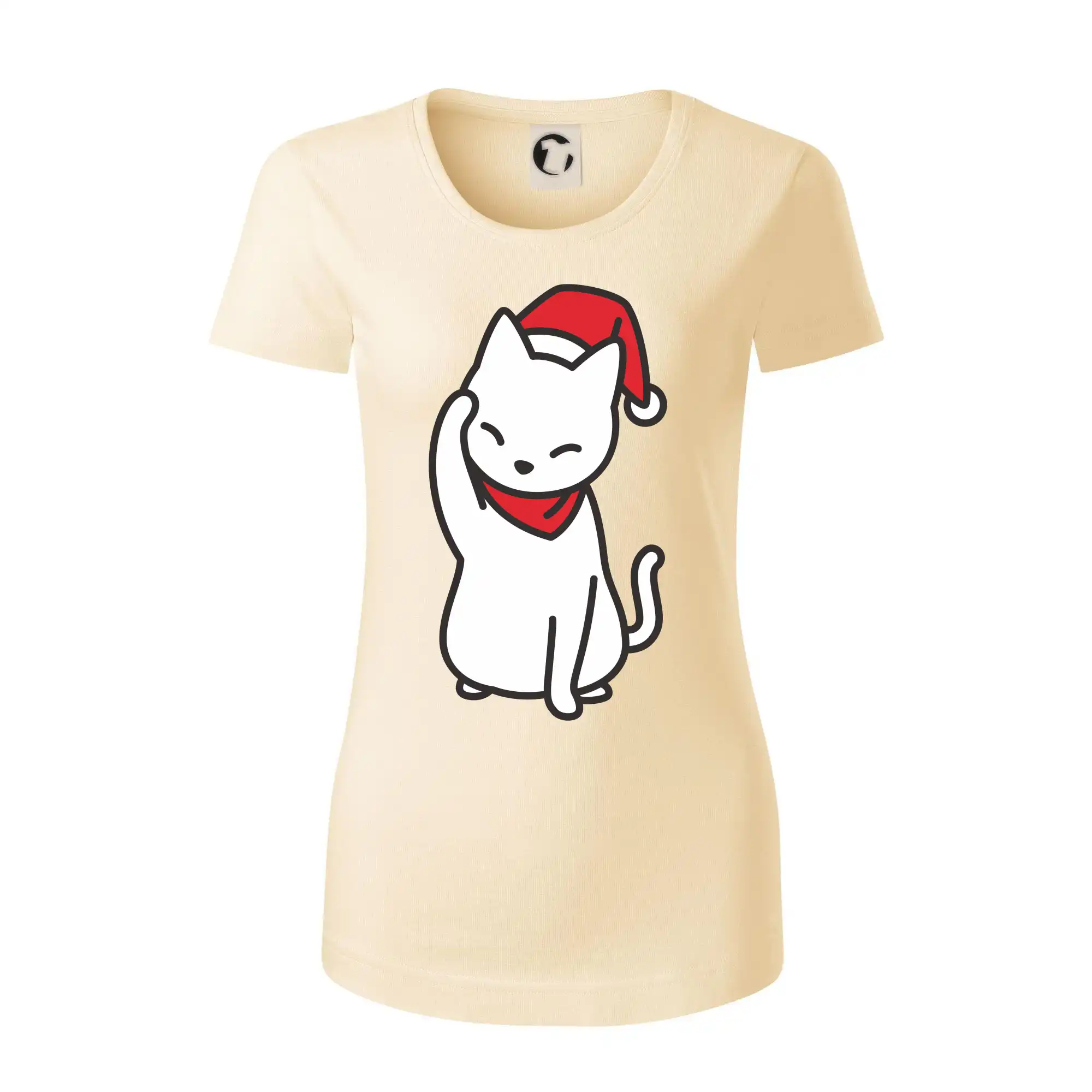 Vánoční kočka mávající