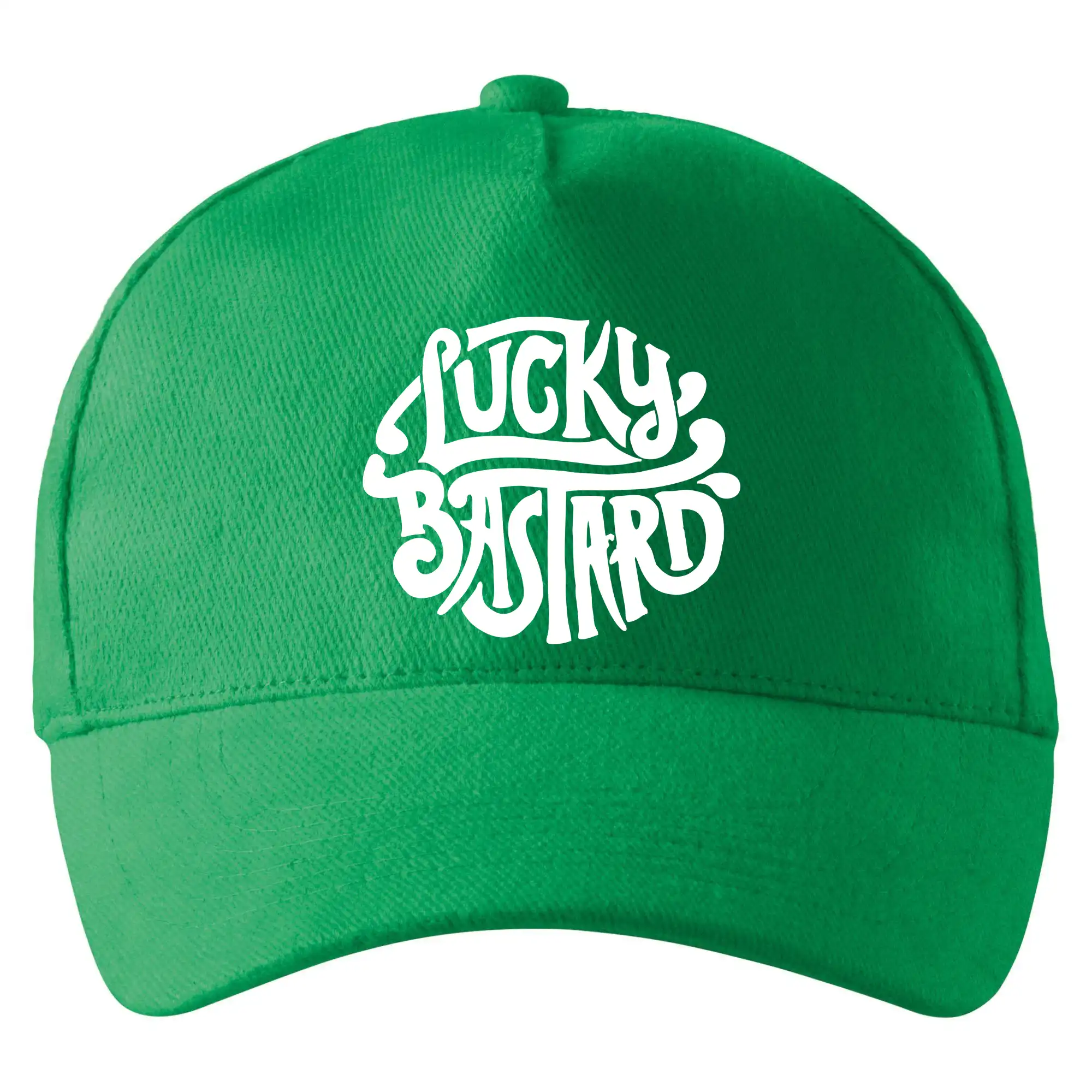 Tričká na párty - Lucky Bastard - Šiltovka so zahnutým šiltom a mosaznou sponou