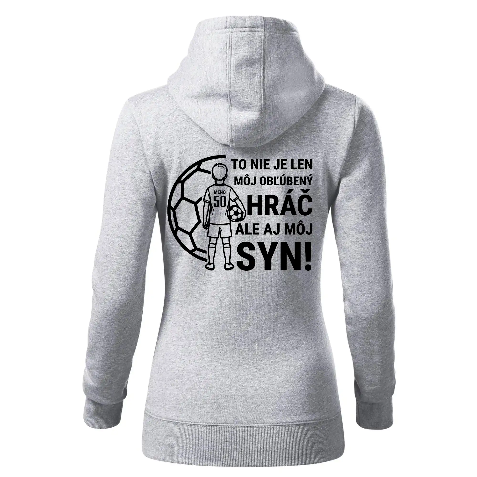 Futbalová mama - Jeden syn (vaše meno a číslo)