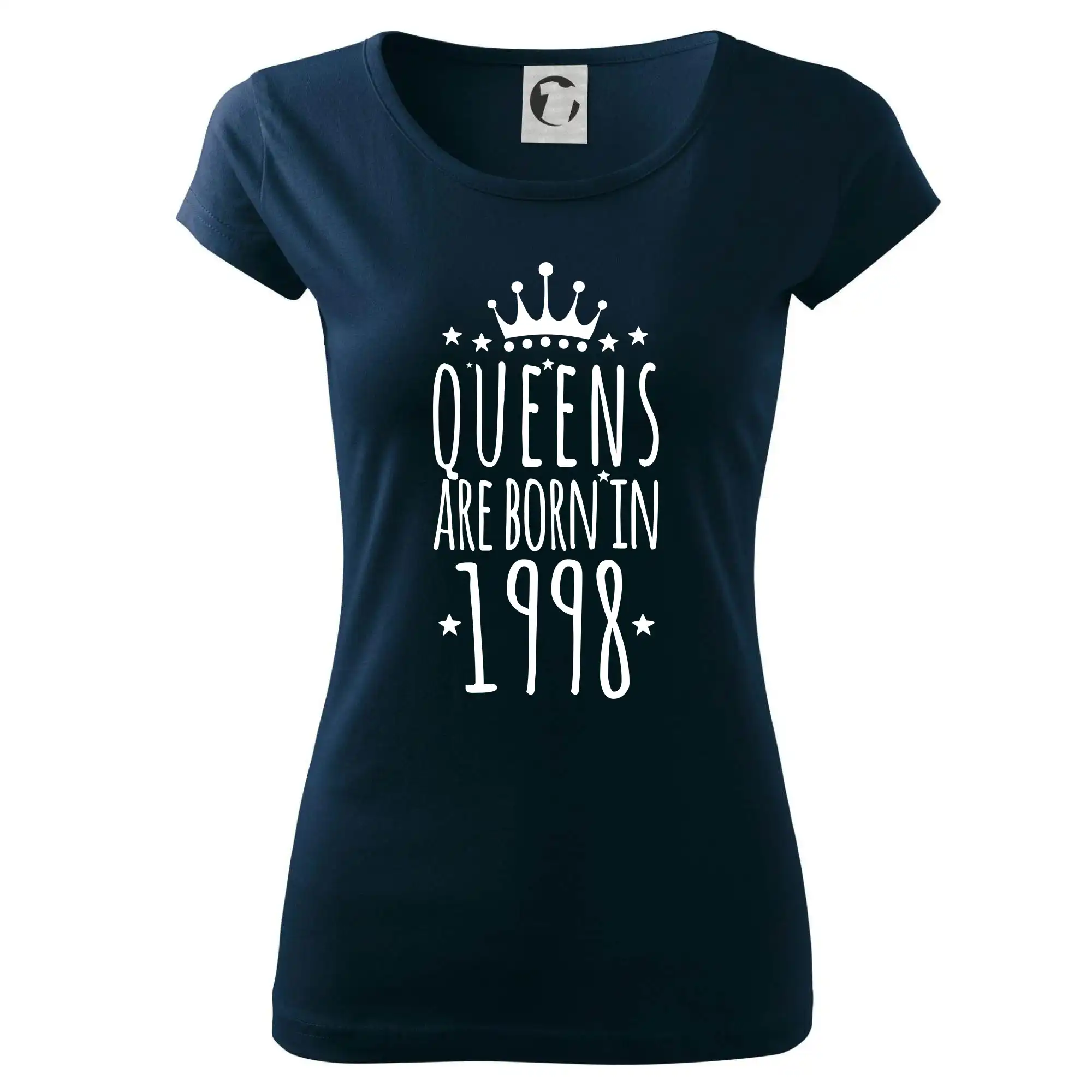 Trička s ročníkom 1998 - Queens are born in 1998 - Dámske tričko Pure