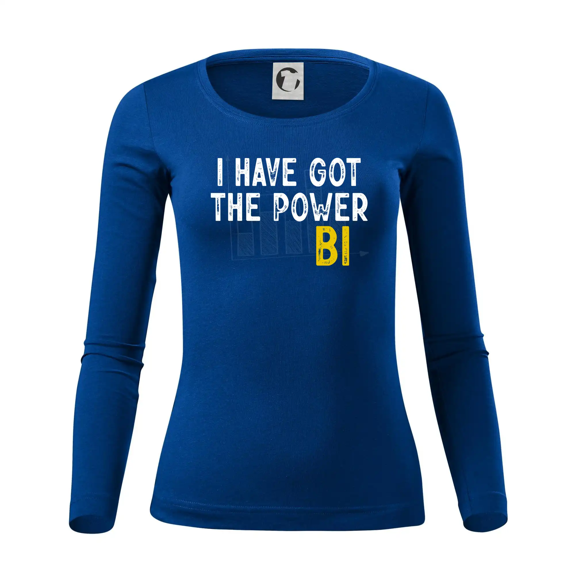 Tričká pre ajťákov - I have got the power bi - Dámske tričko FIT-T LS - zužené