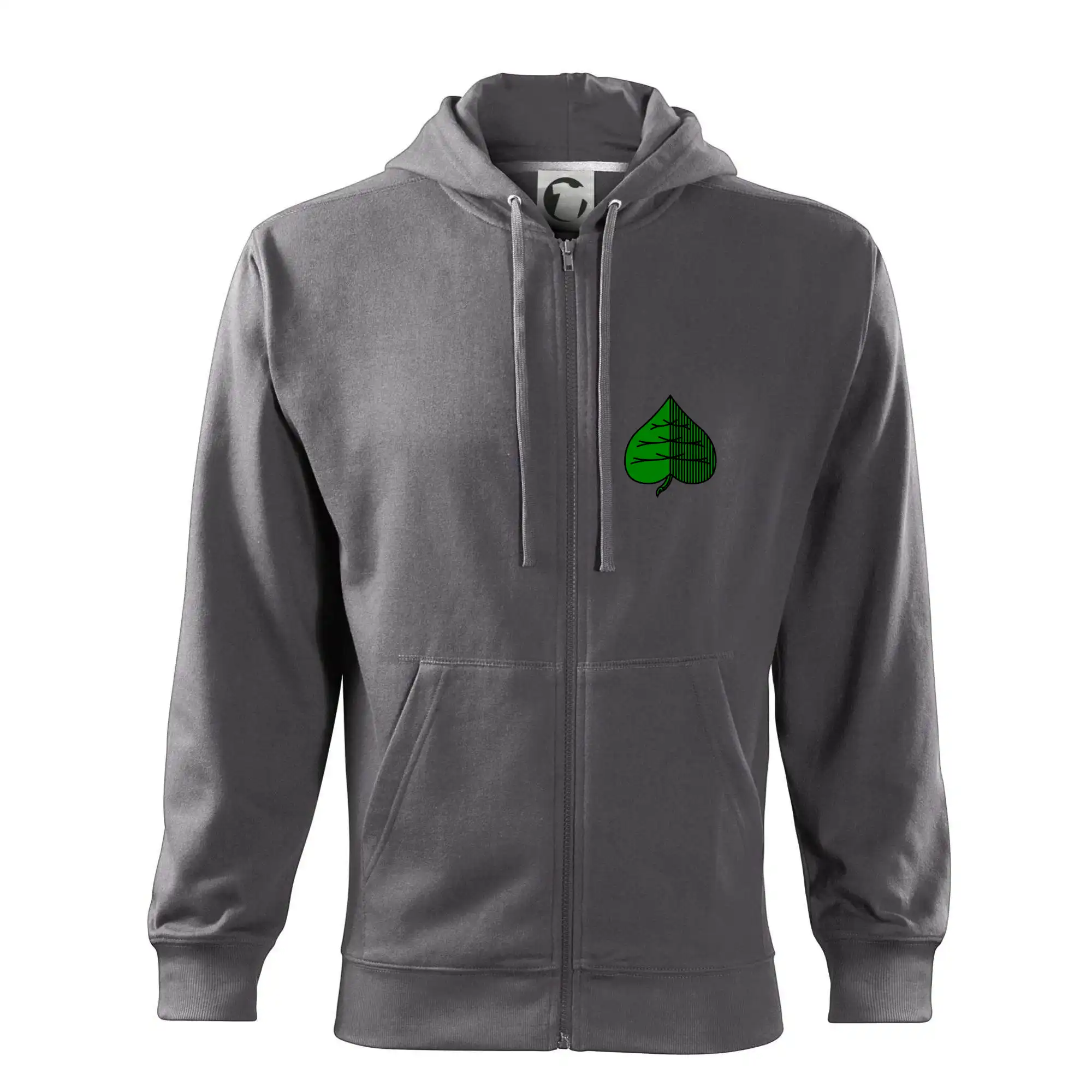 Tričká a mikiny so spoločenskými hrami  - Prší - Zelený - prso - Mikina s kapucňou na zips trendy zipper