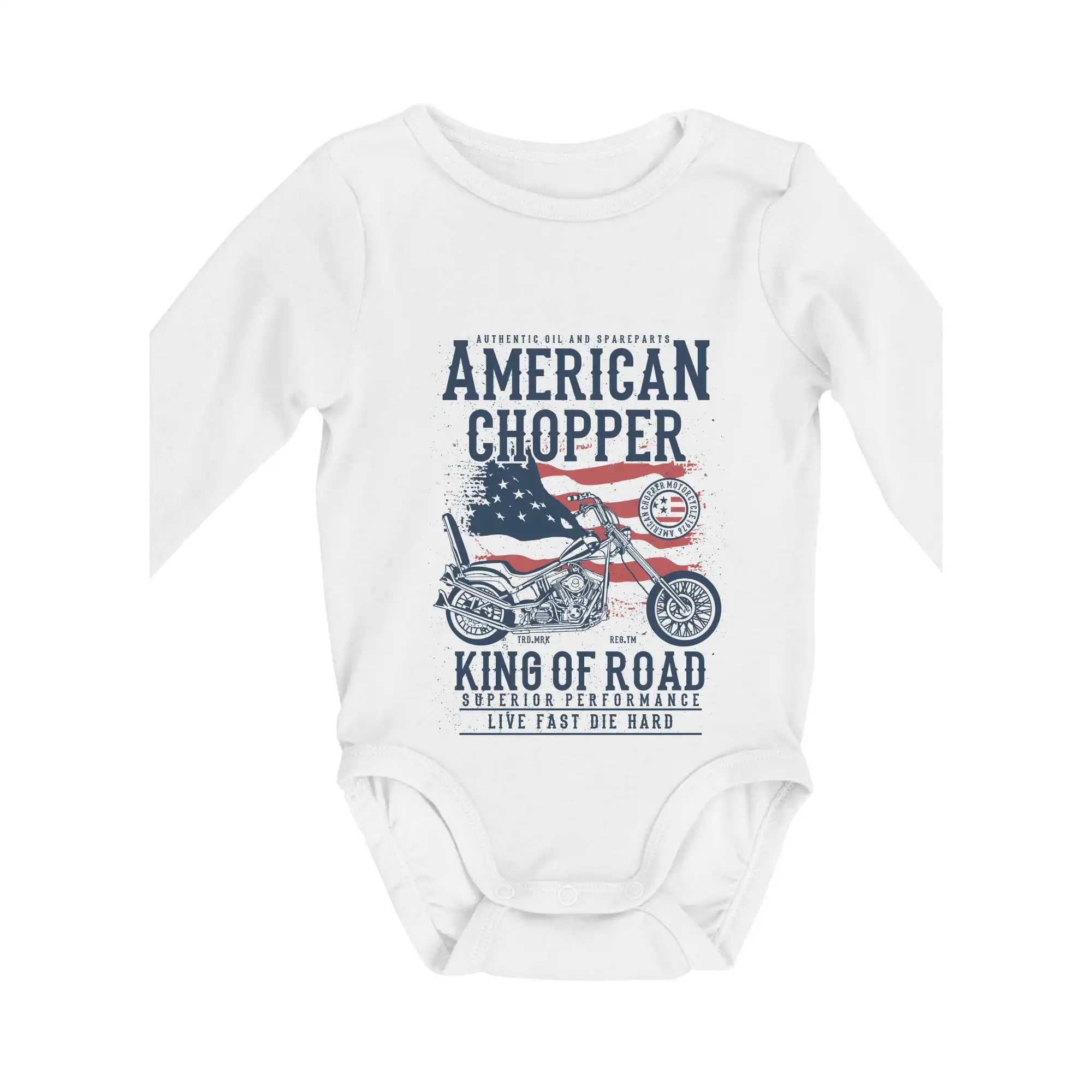 Tričká pre motorkárov¨ - American Chopper - Body dojčenské s dlhým rukávom