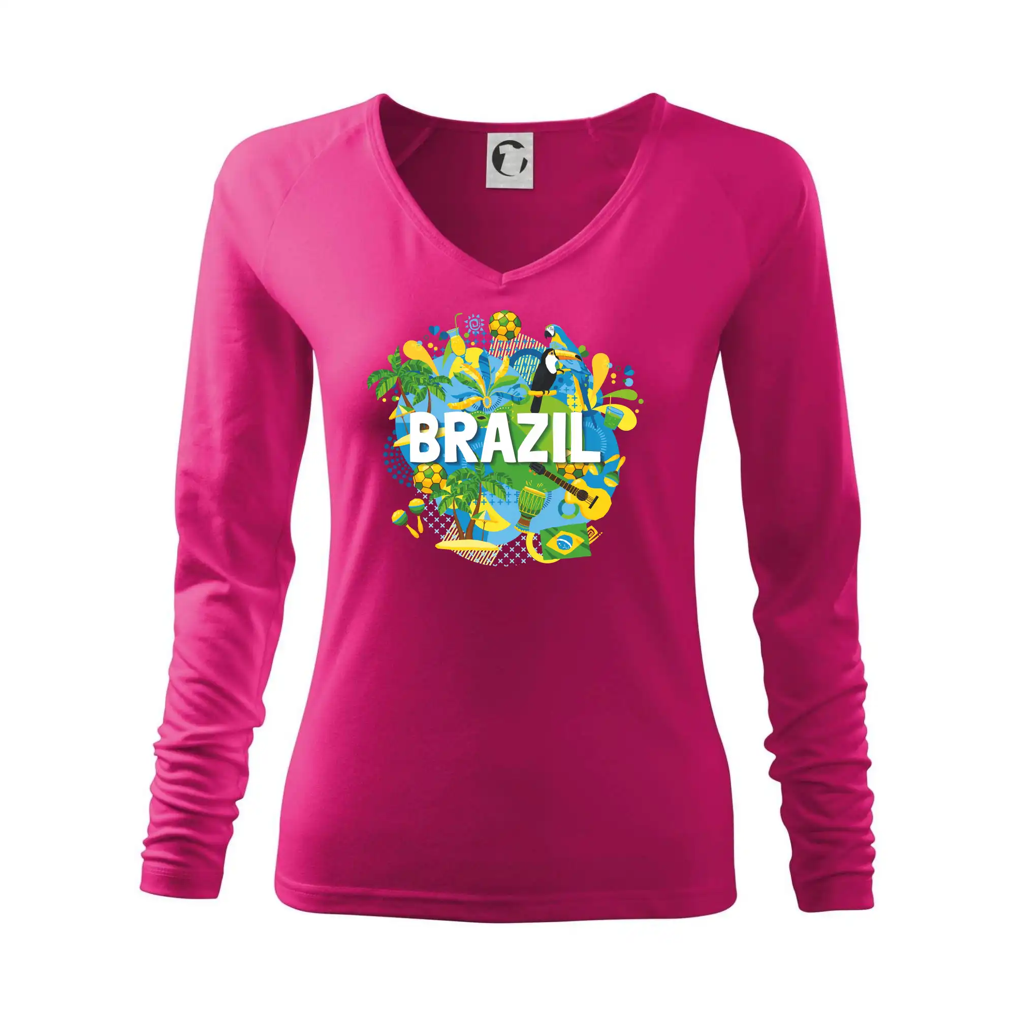 Ostatné mestá / miesta - Brazília Farebný obrázok - Tričko dámske Elegance
