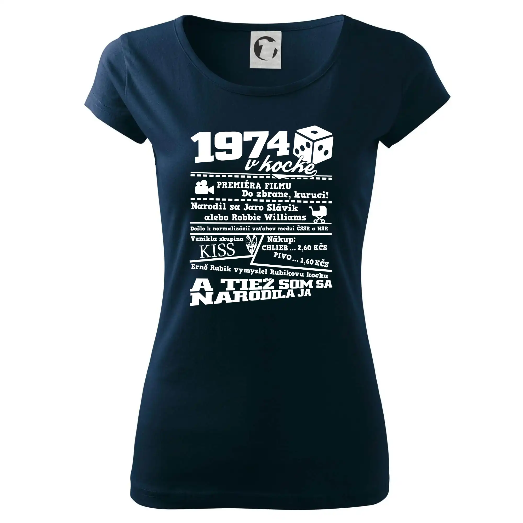 1974 v kocke - Dámske tričko Pure