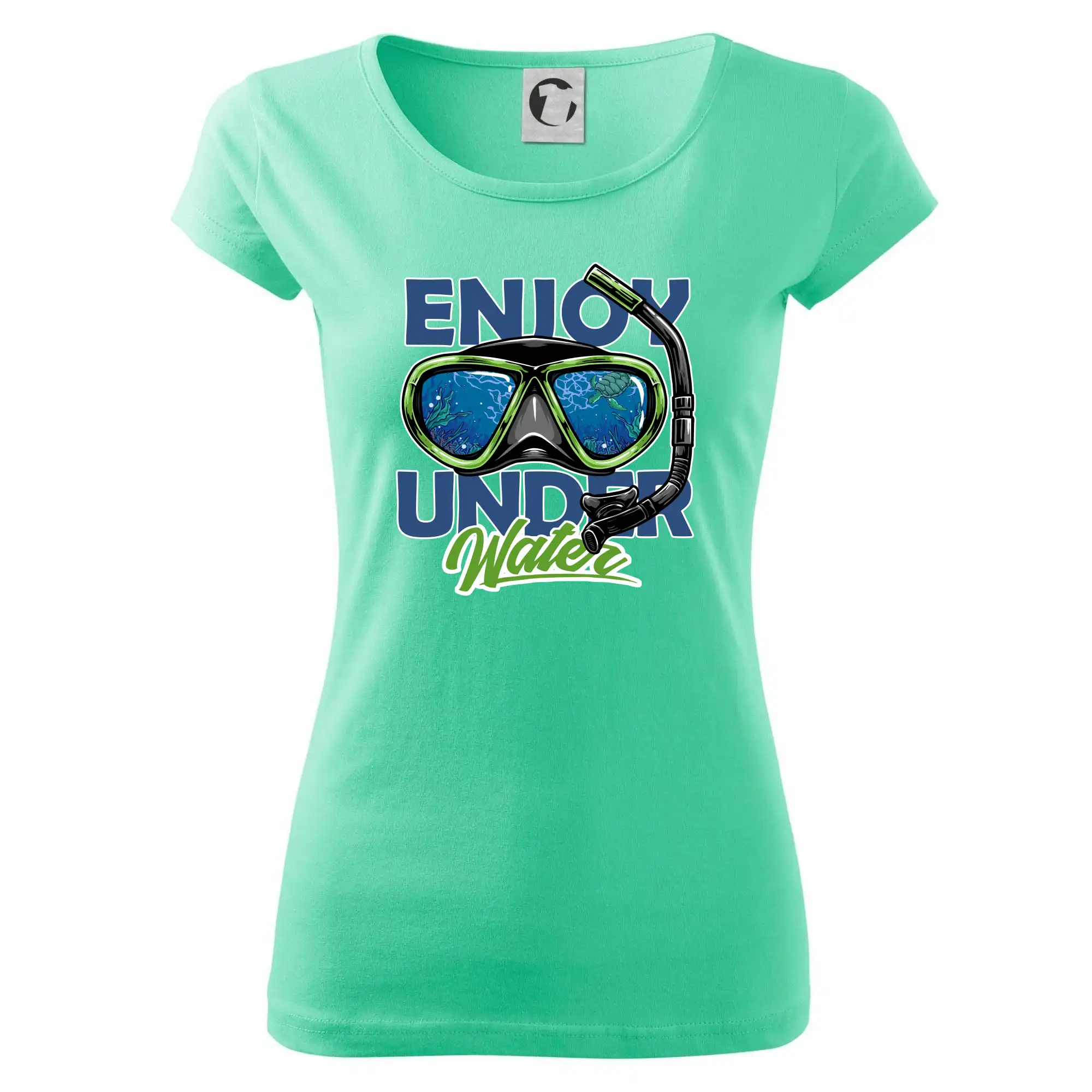 Potápačské tričká - Enjoy Under Water - Dámske tričko Pure