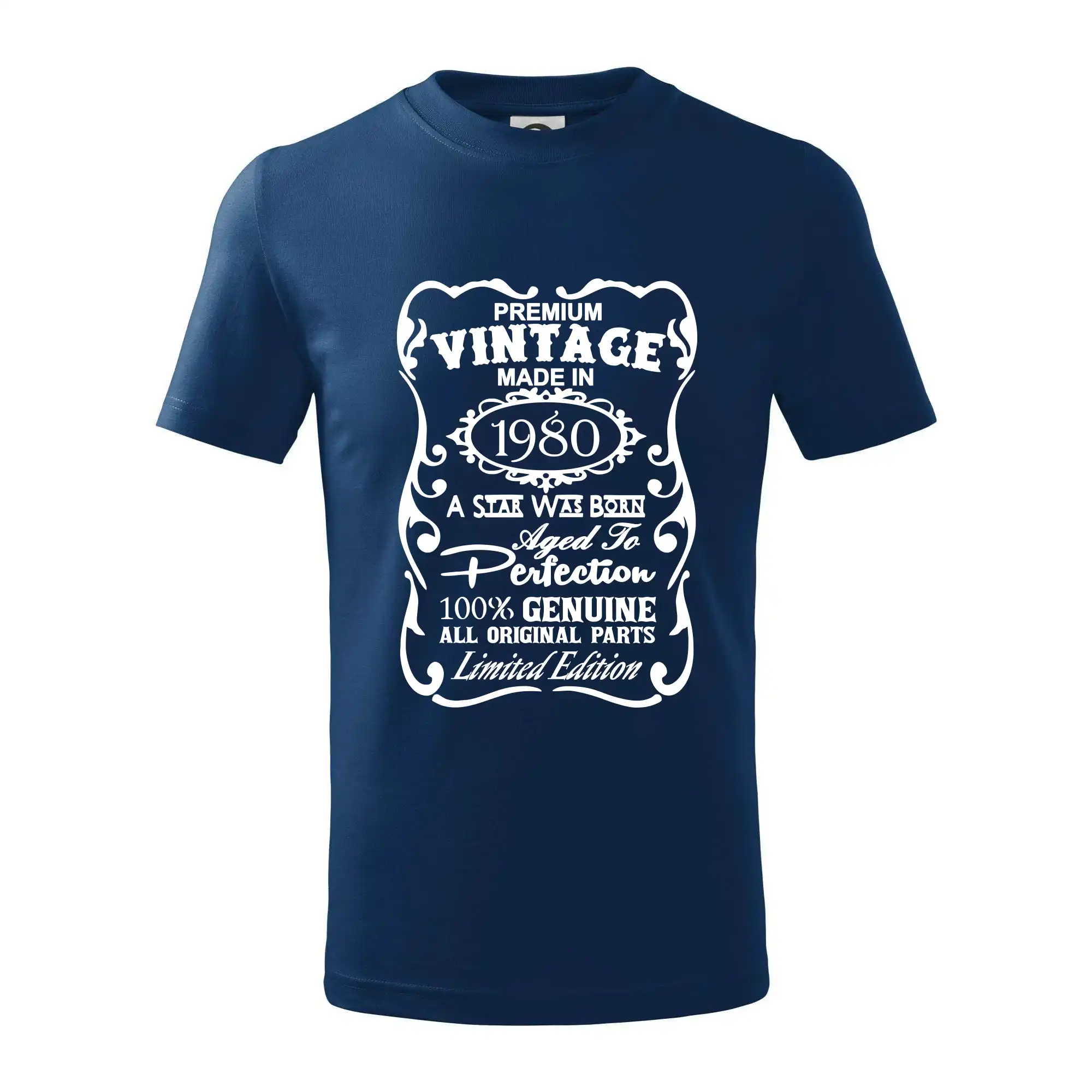 Trička s ročníkom 1980 - Vintage Etiketa - 1980 - Tričko detské bavlnené