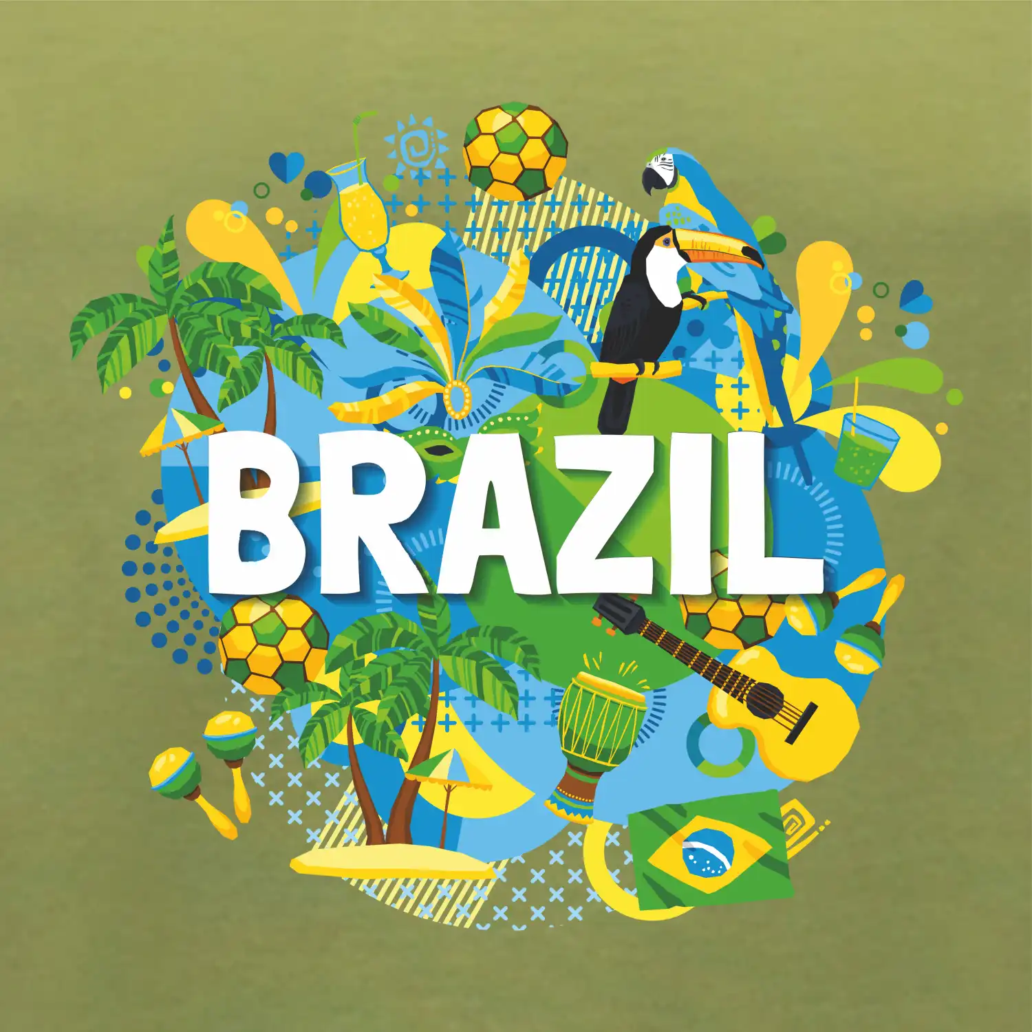 Brazílie  Barevný obrázek