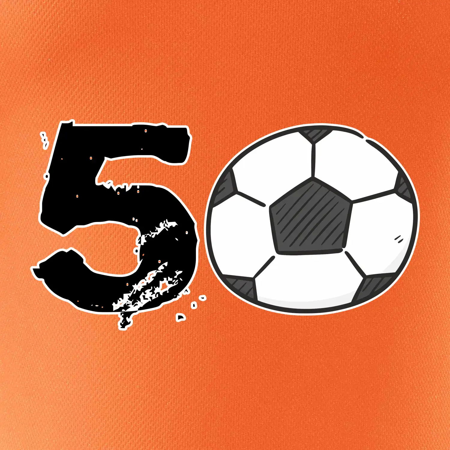 Fotbal kulaté narozeniny 50