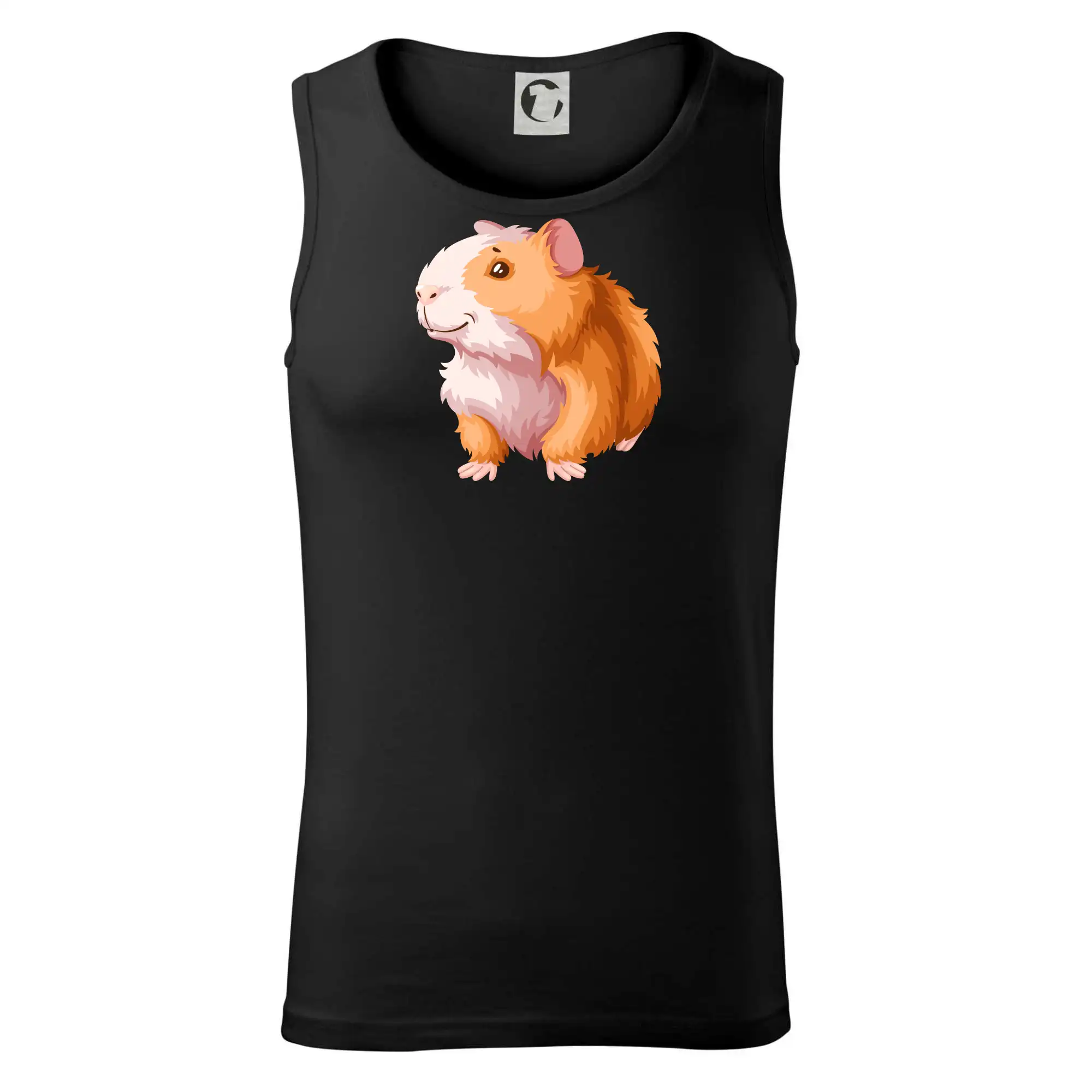 Morče - kreslené, bílo oranžové