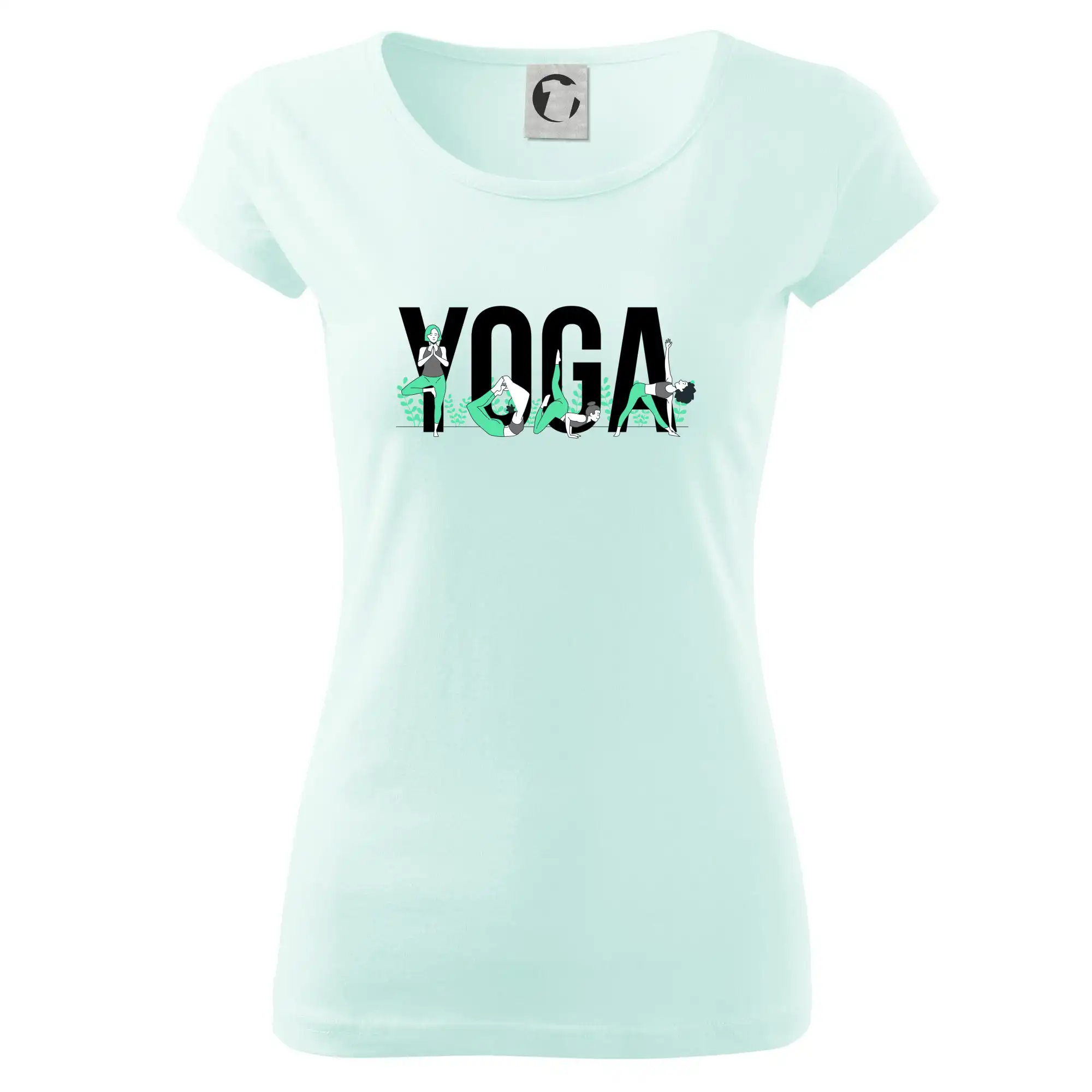 Yoga nápis barevný