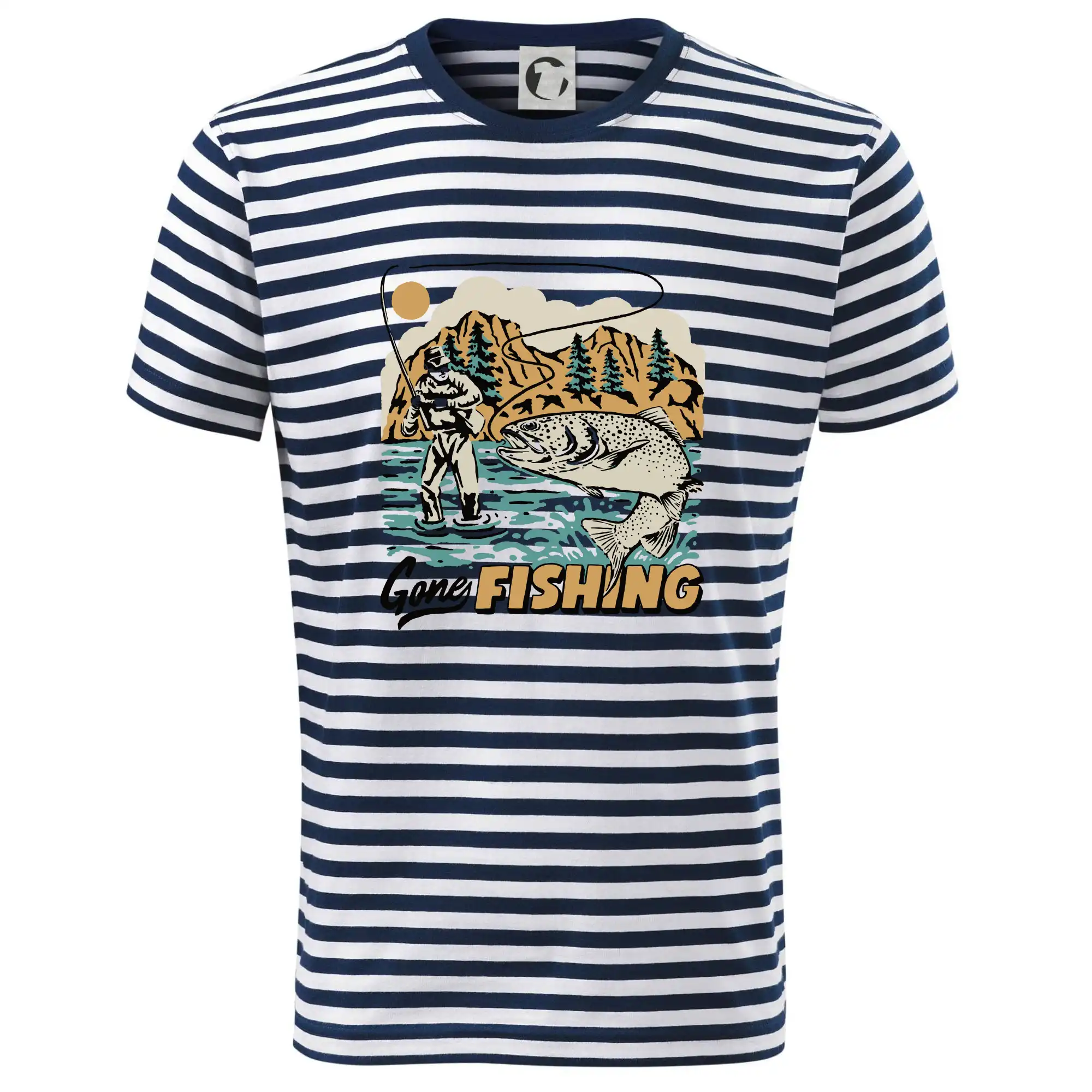 Tričká pre rybárov s potlačou - Gone Fishing - Tričko na vodu