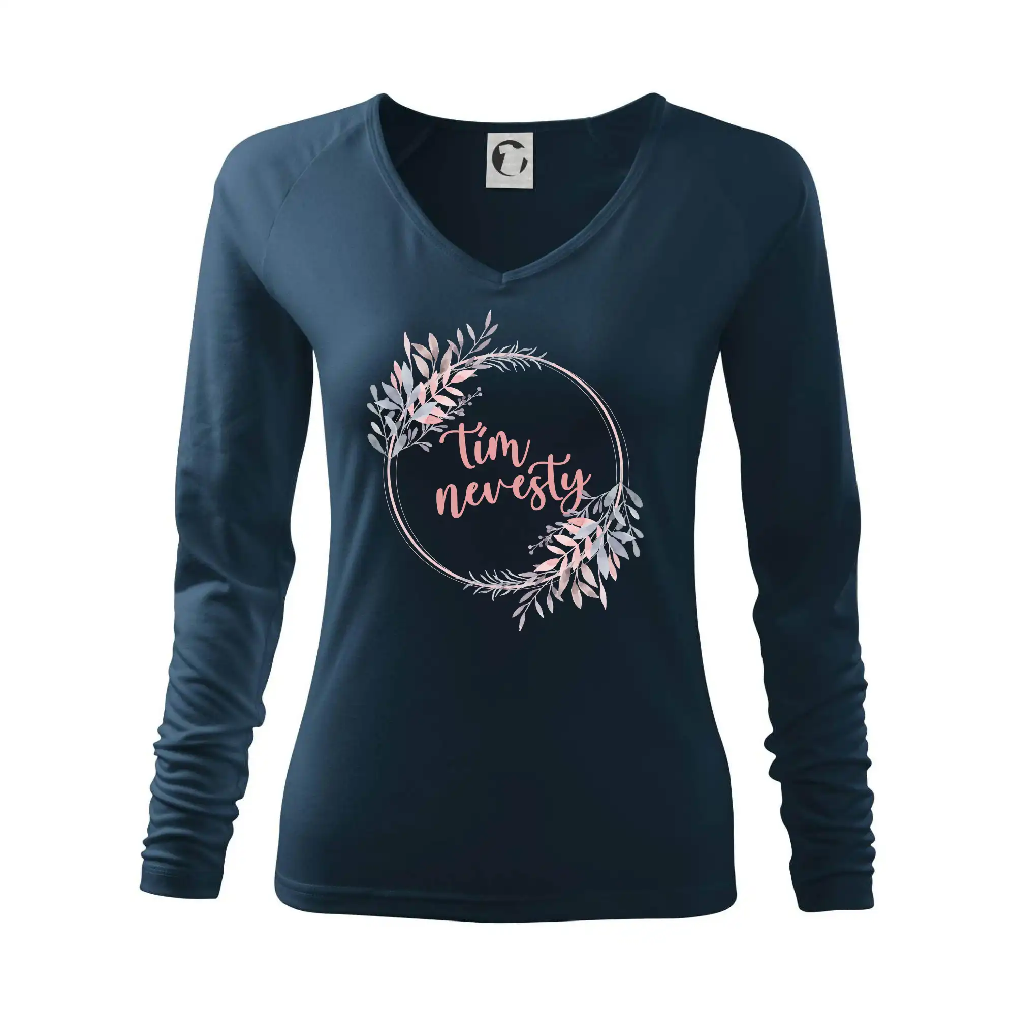 Tím nevesty kvetinový kruh ružový SK