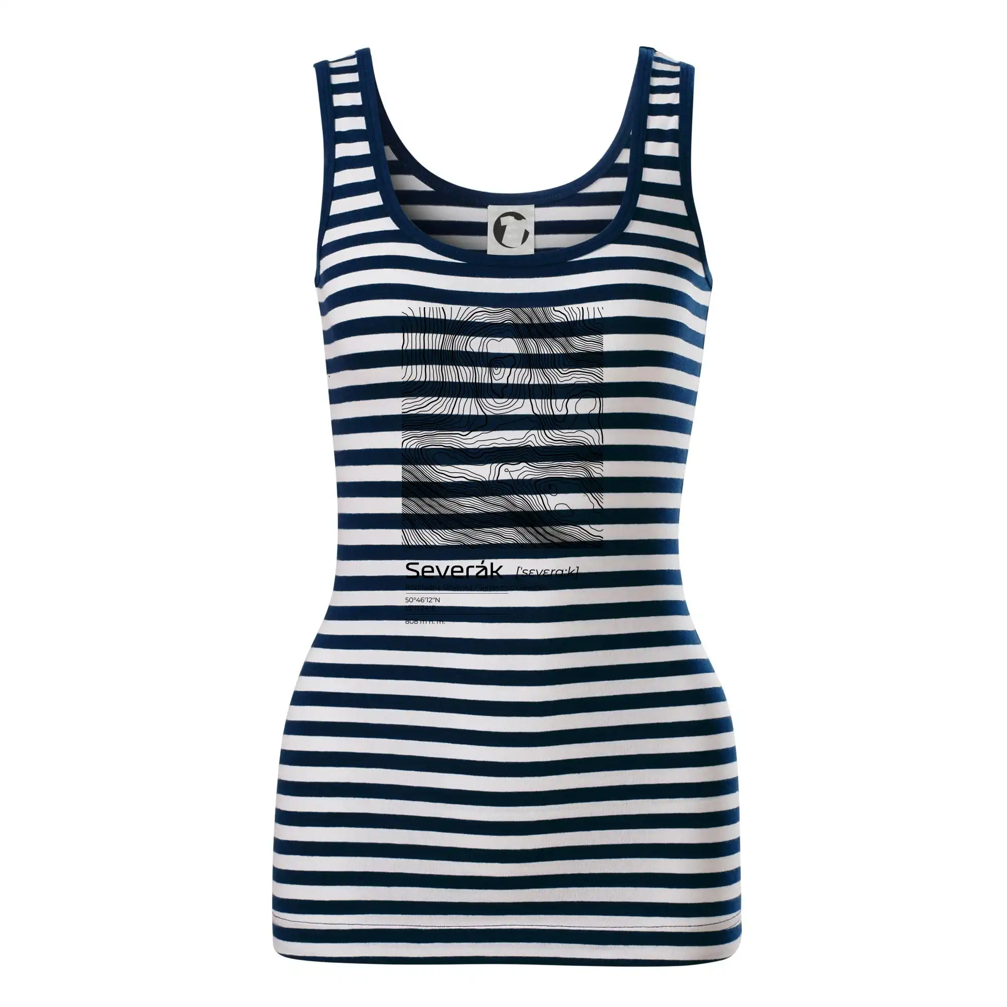 Severák - vrstevnice v obdélníku