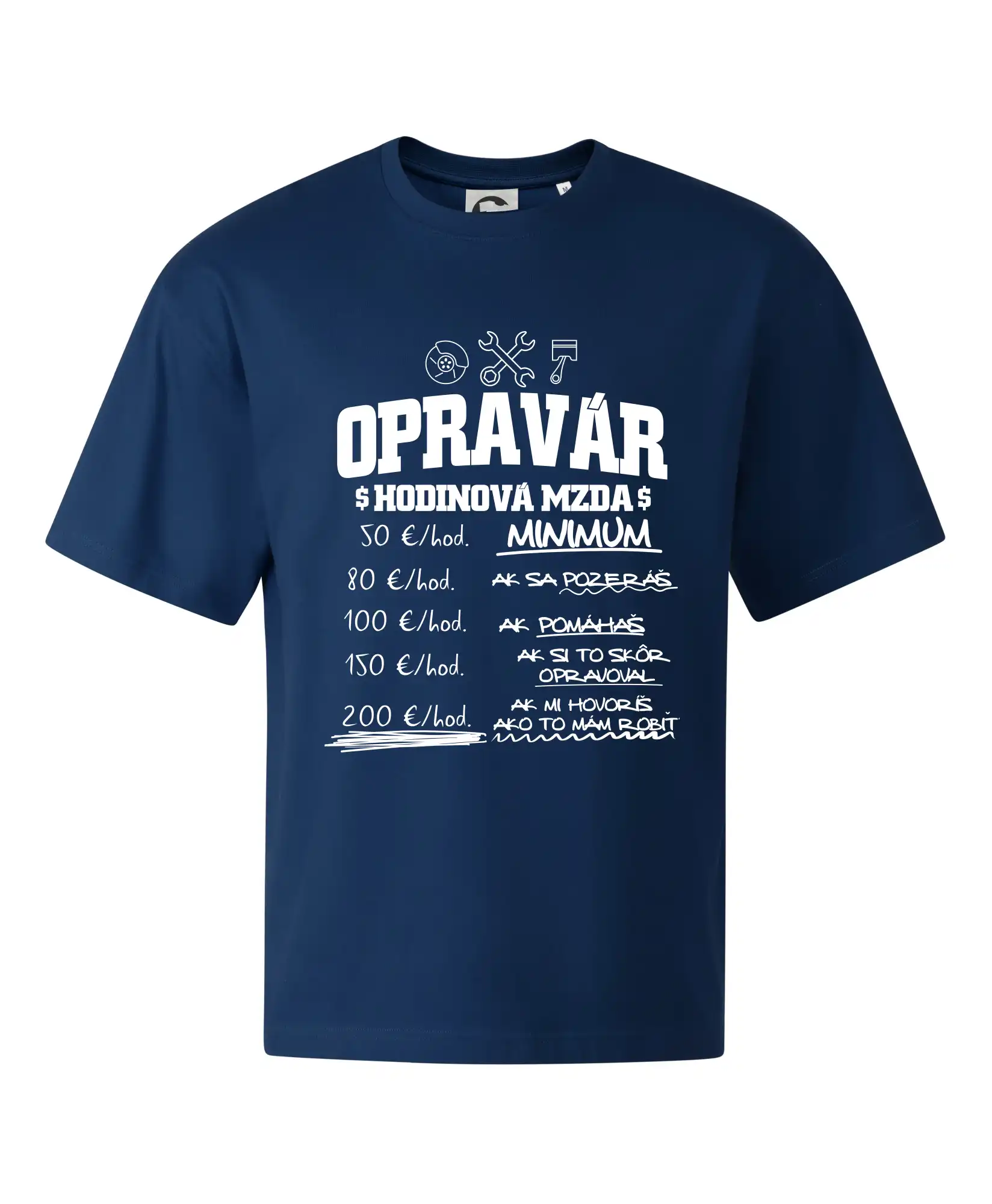 Hodinová mzda - opravár