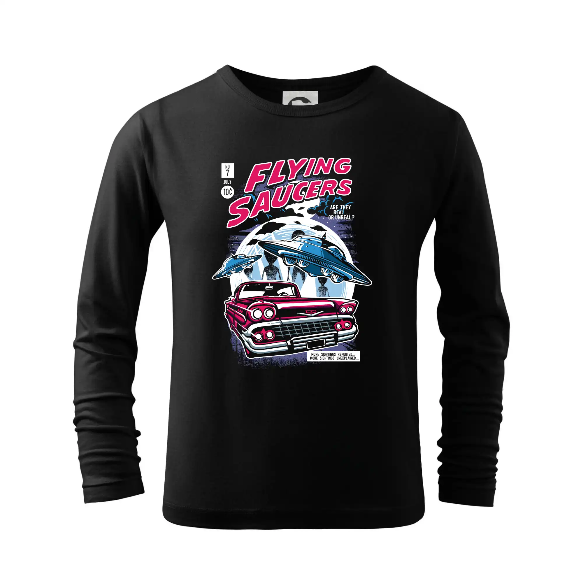 Vesmirne tričká - Flying Saucers - Tričko detské Long Sleeve
