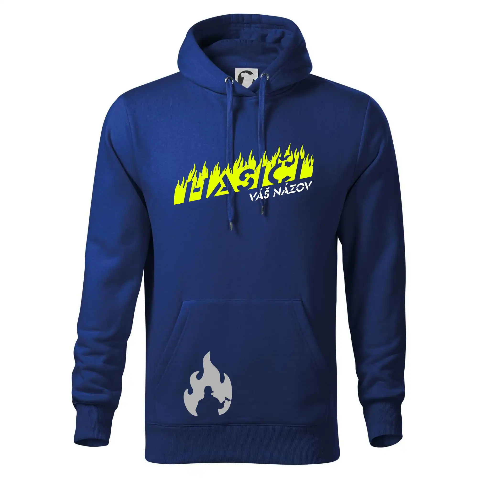 Originálne tričká pre hasičov - Hasiči - oheň - Váš názov - Mikina pánska Cape s kapucňou