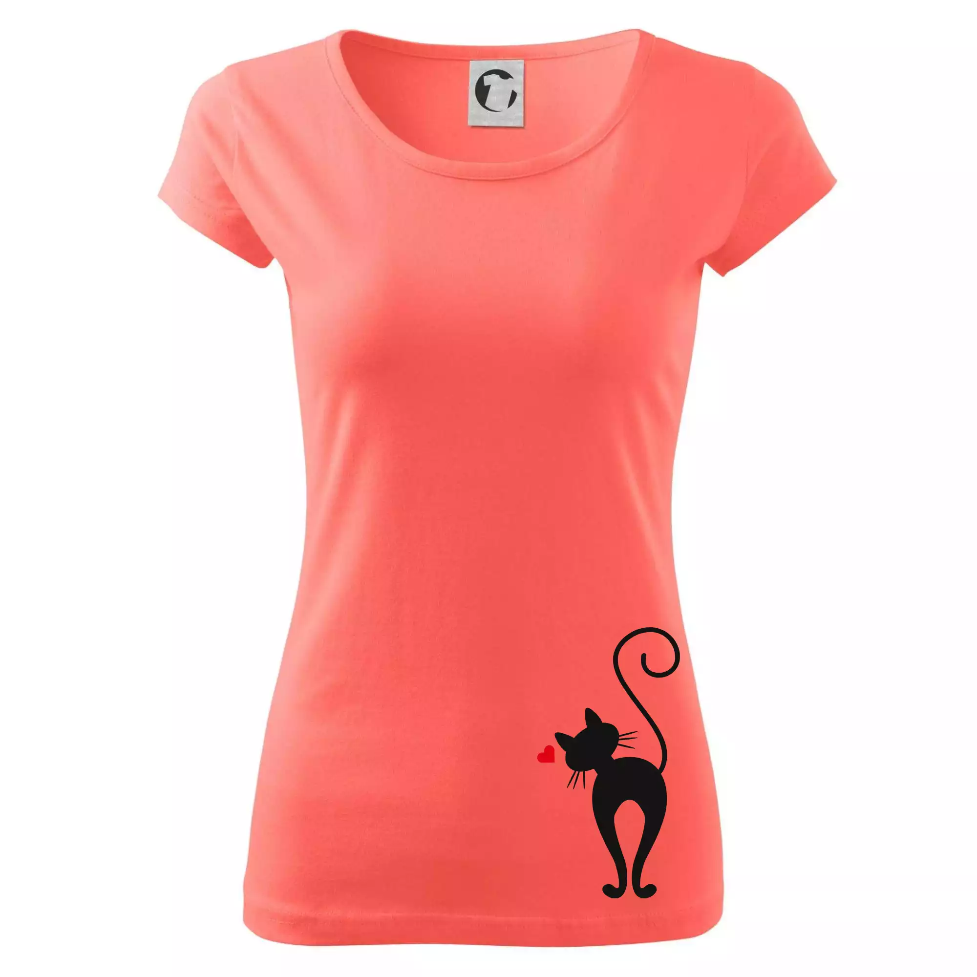 Zamilovaná kočka zezadu