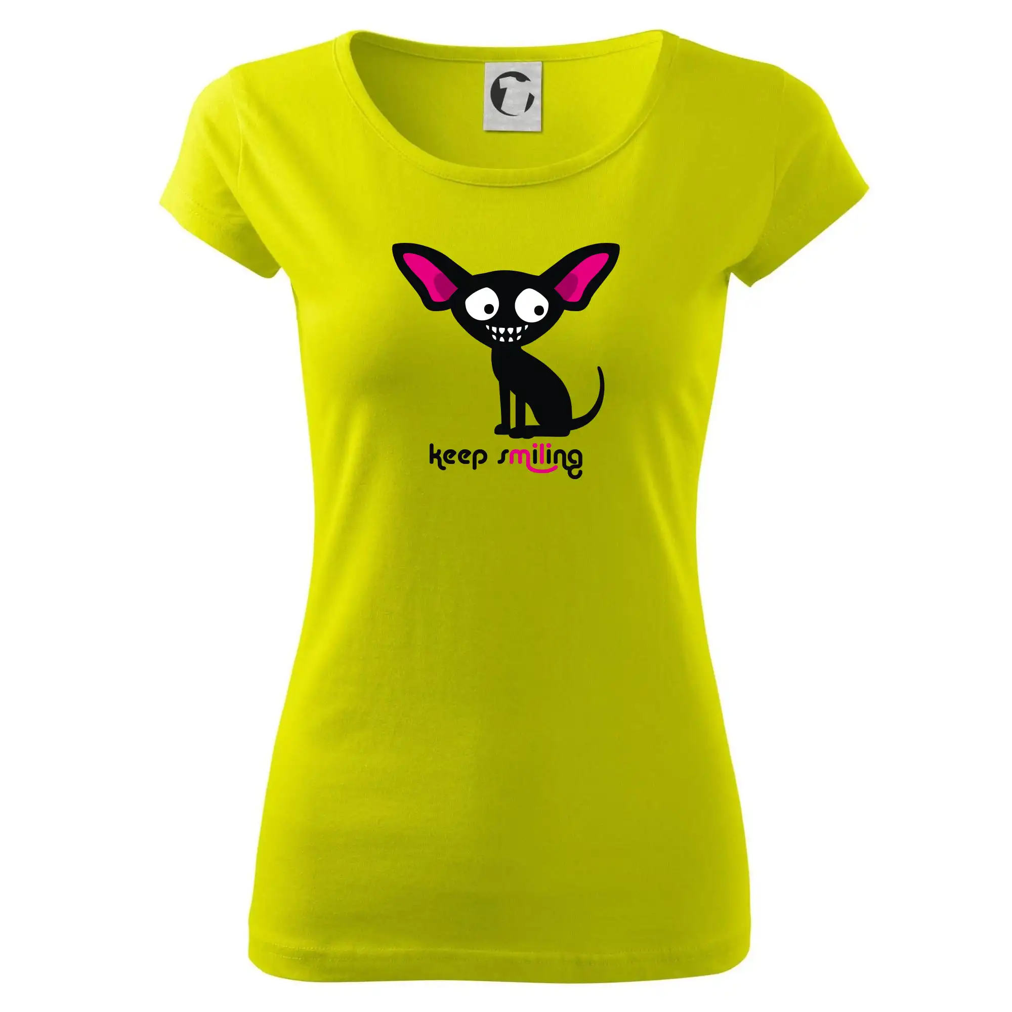 Čivava - Keep smiling Čivava (Hana-creative) - Dámske tričko Pure