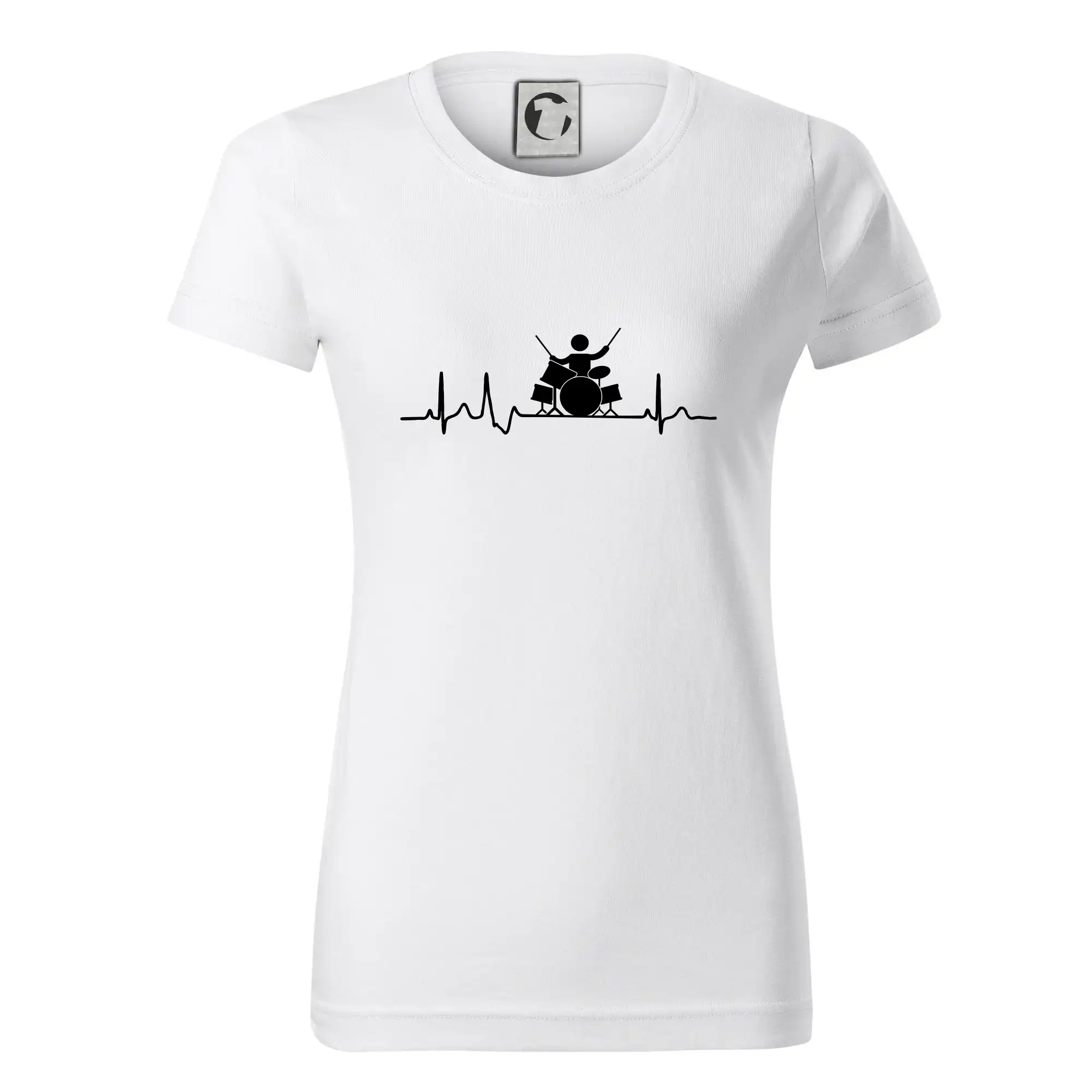 EKG bubeník - Dámske tričko basic - ľahko voľnejšie a dlhšie