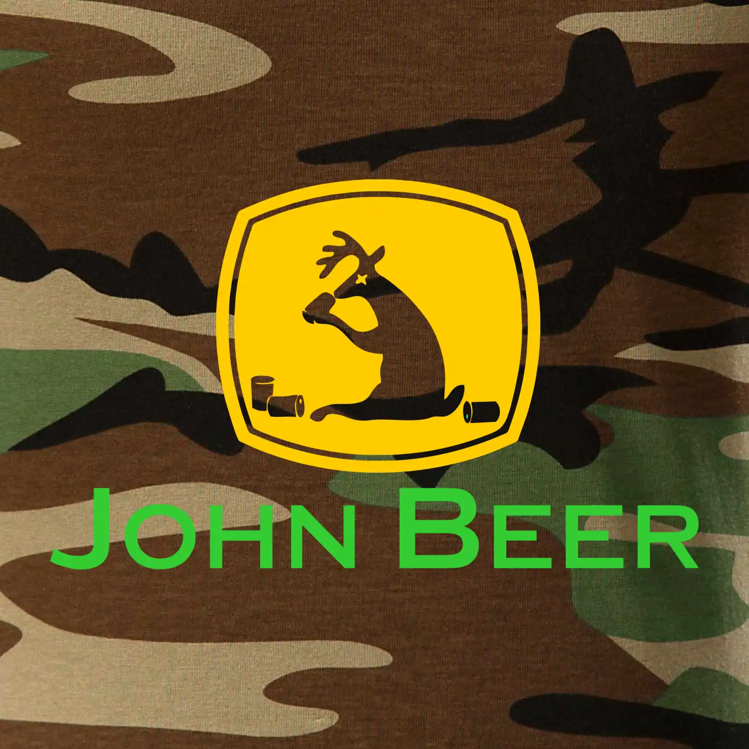 John Beer jelen s pivem