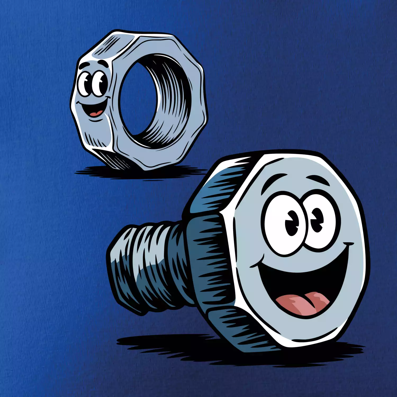 Parové triko - Šroub a matka