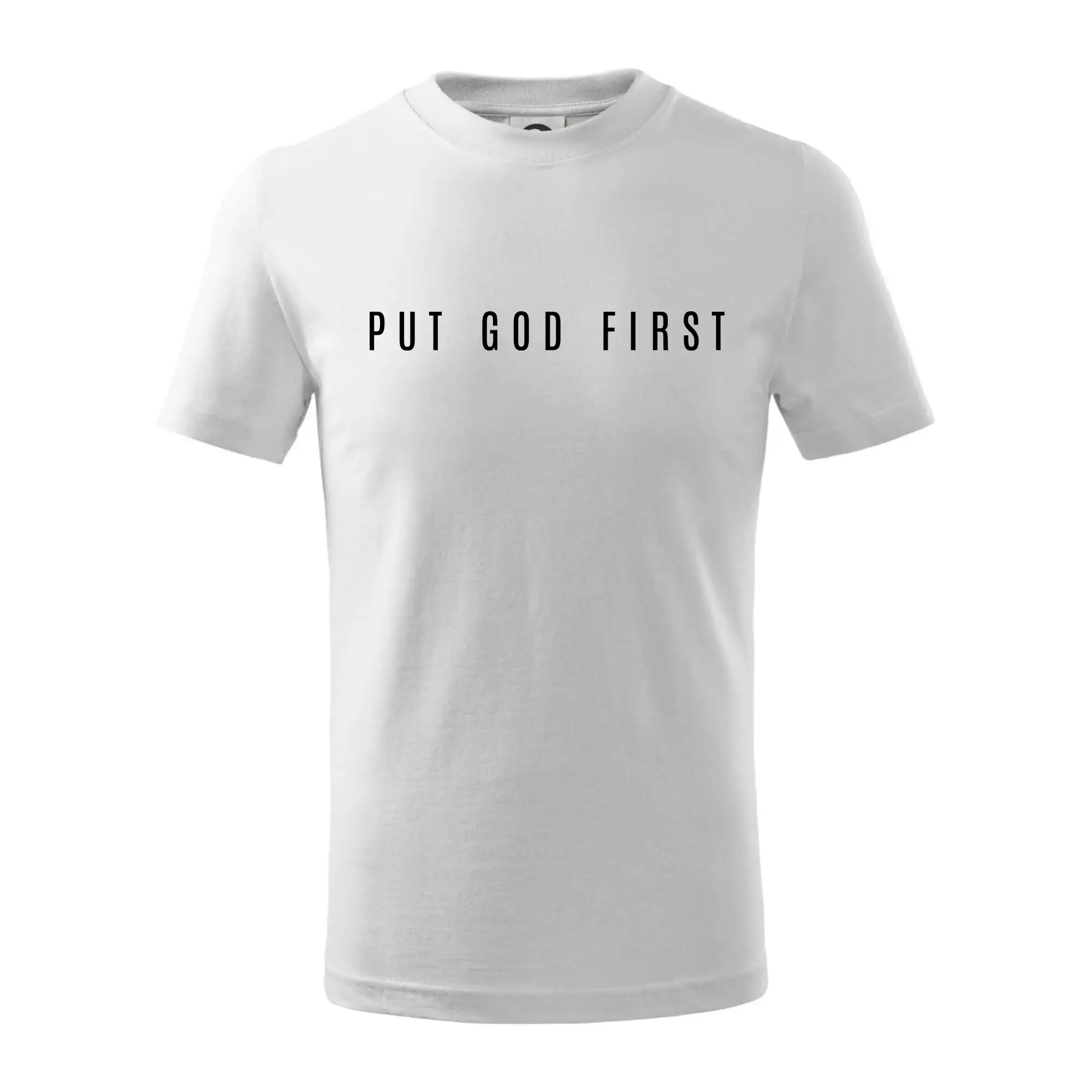 Put God first slabý nápis