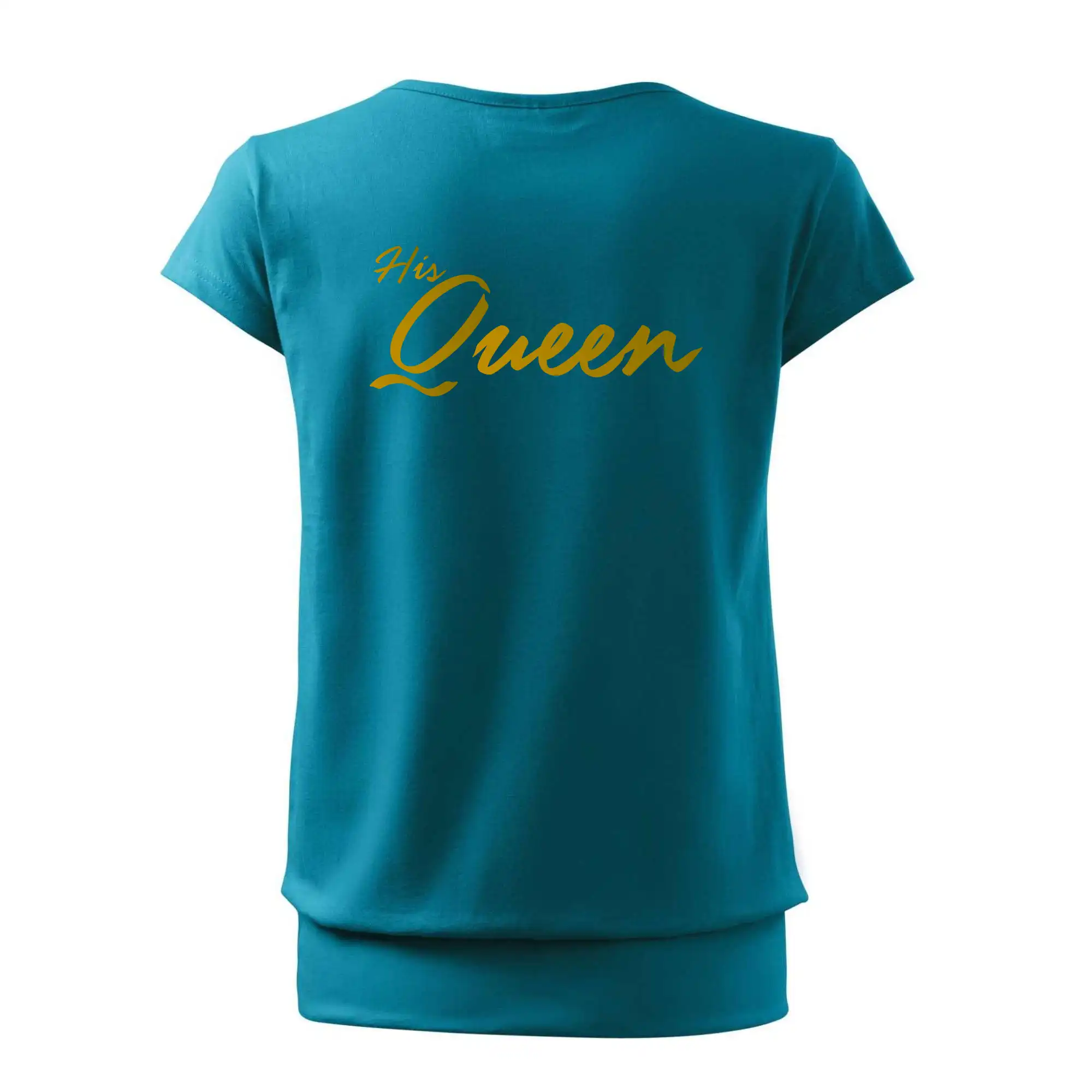 Tričká pre zamilovaných - The King - His Queen - písané - Voľné tričko city