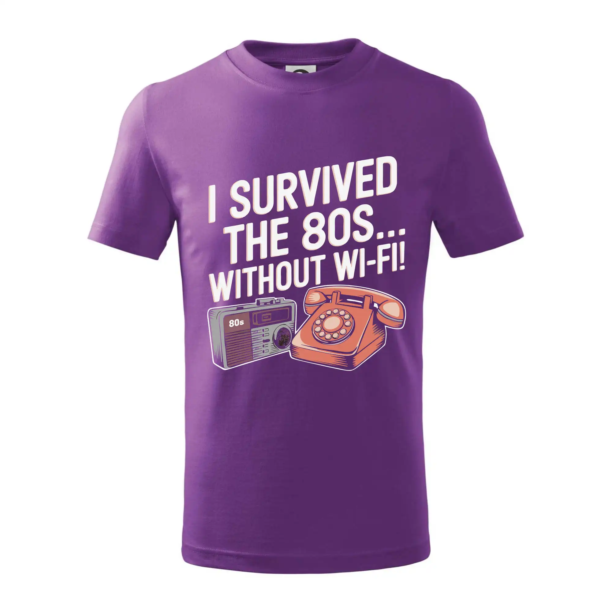 I survived the 80s without WI-FI - Tričko detské bavlnené