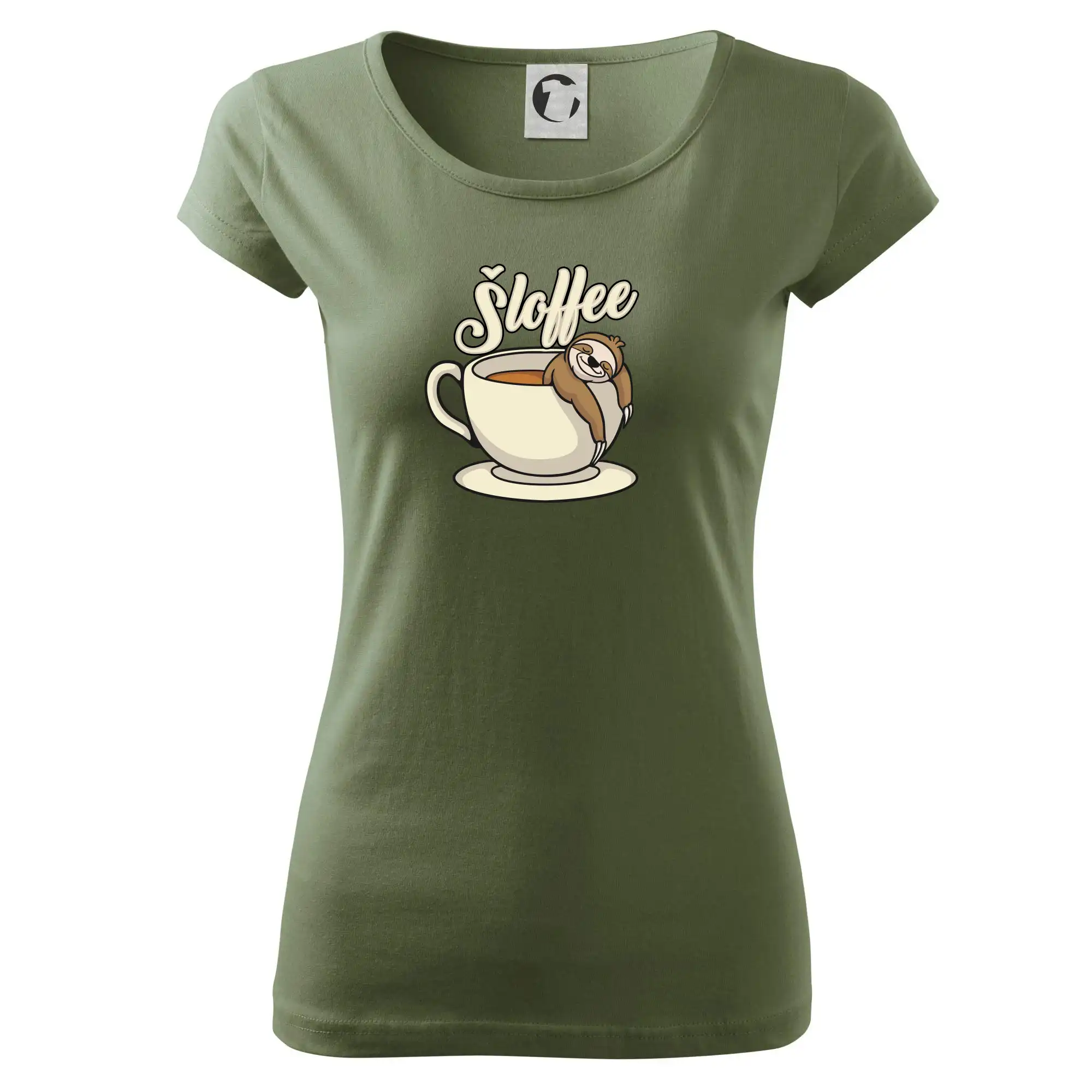Motívy pre baristu a milovníkov kávy - Šloffee - káva - Dámske tričko Pure