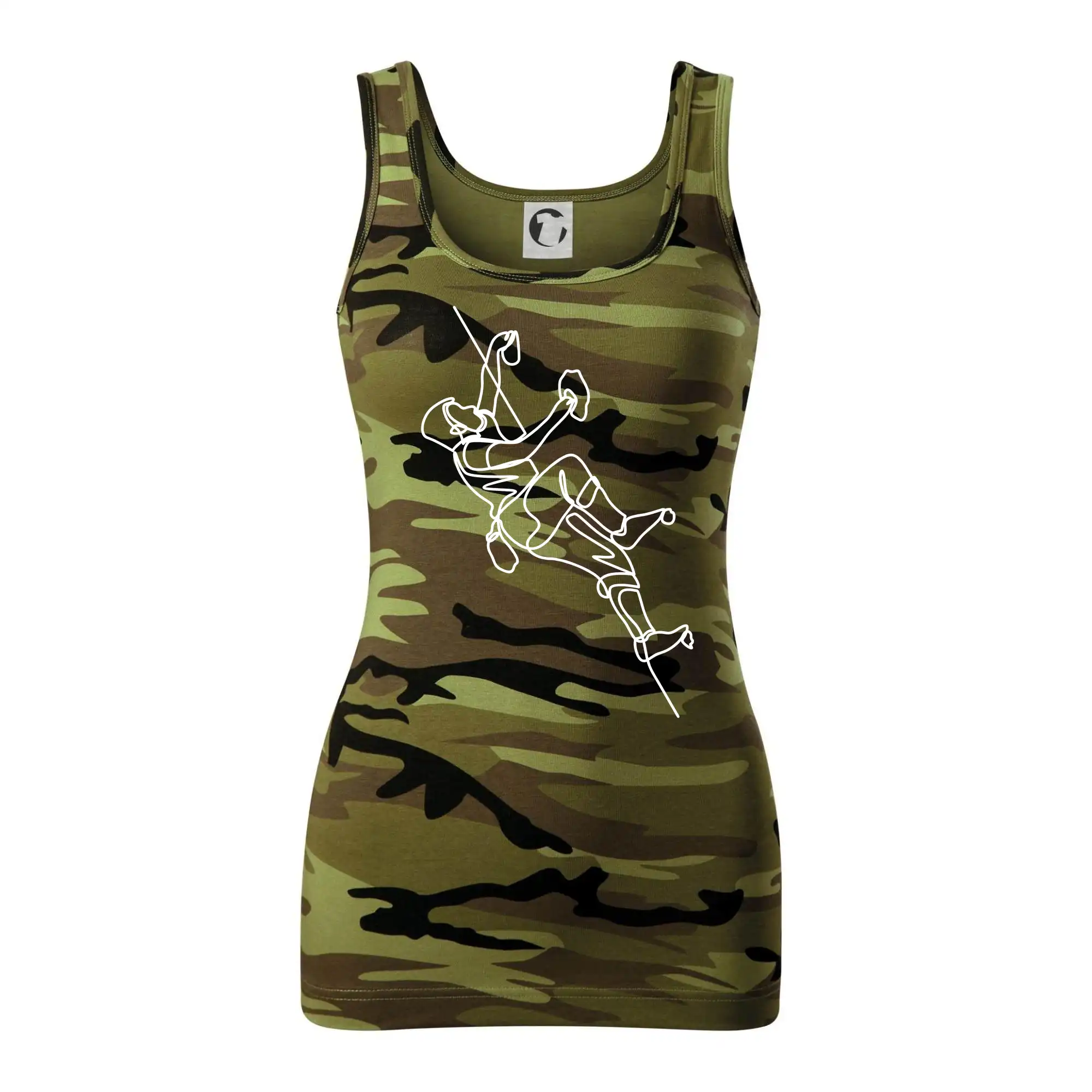 Lezecká stěna jedním tahem