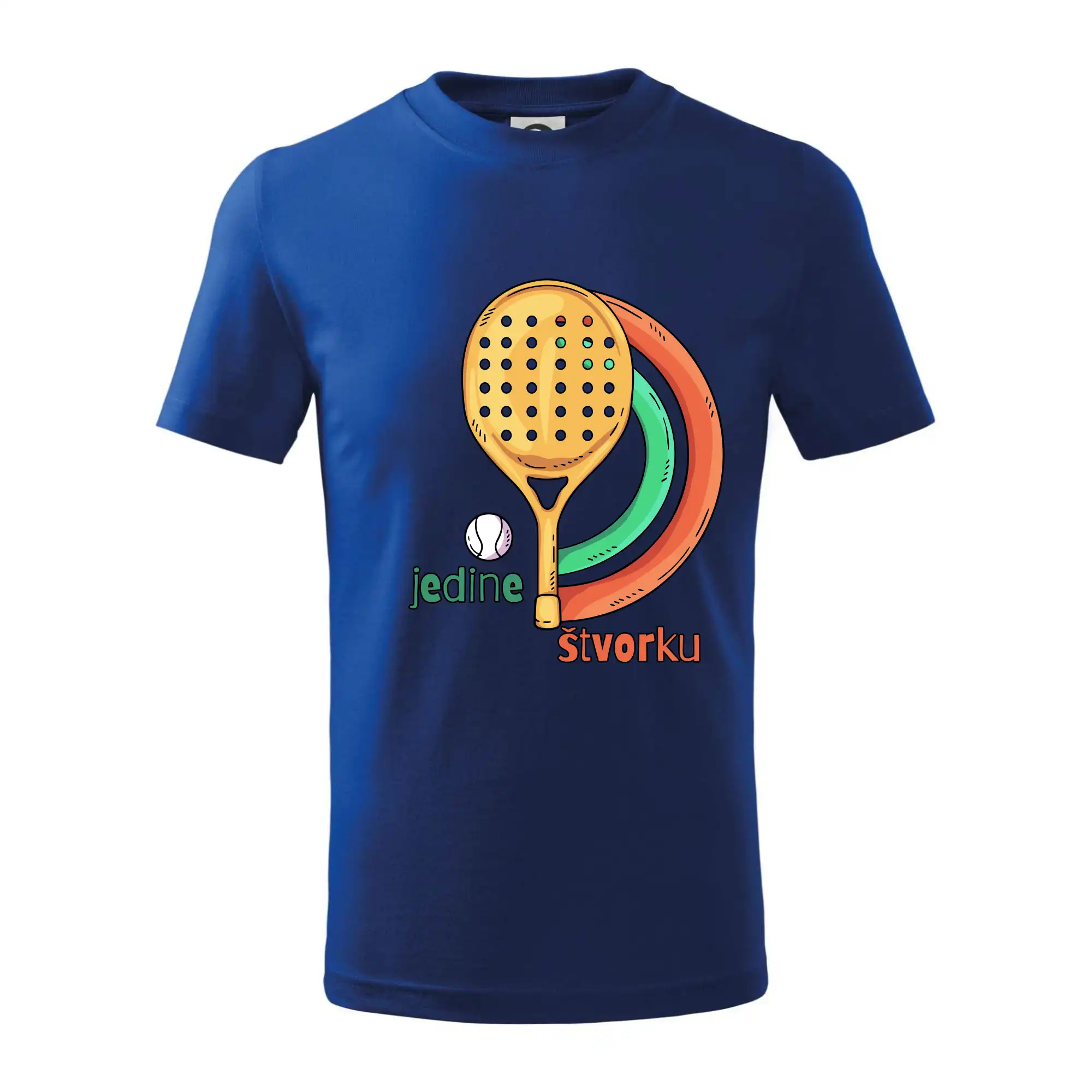 Tričká s motívmi Padel tenis - Padel jedine štvorku - Tričko detské bavlnené