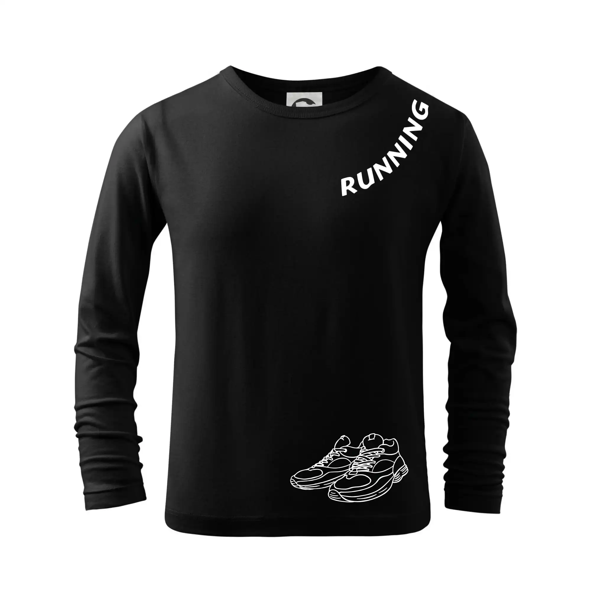 Tričká pre bežcov - Running nápis šikmo - Tričko detské Long Sleeve